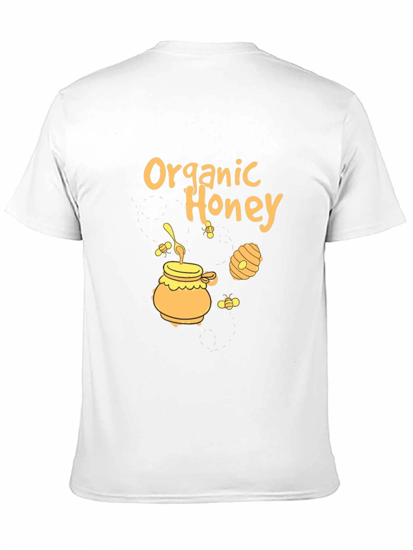 Organic Honey Graphic Print Black T-Shirt
