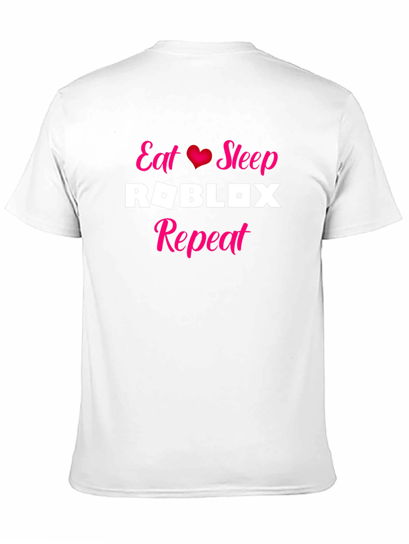 Eat Sleep Roblox Repeat Black T-Shirt