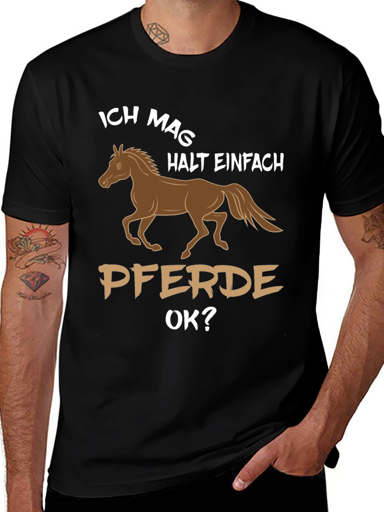 Horse Lover T-Shirt - Ich Mag Pferde