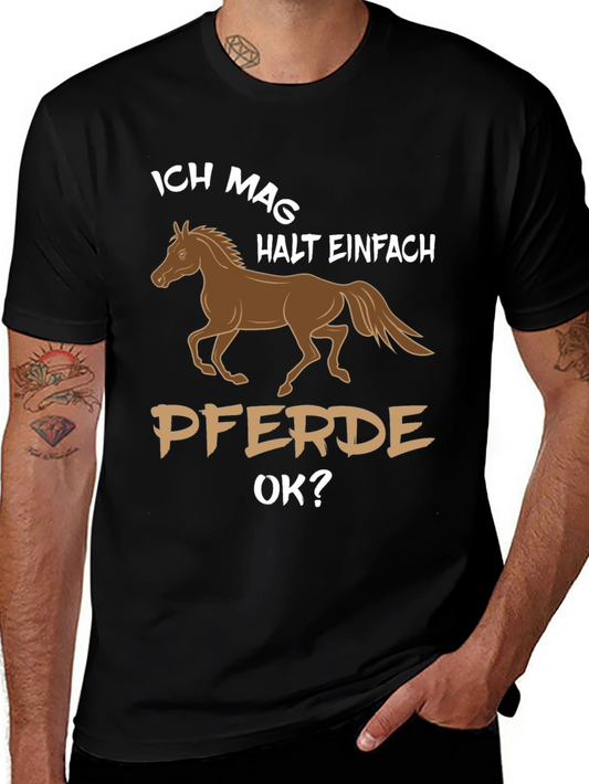 Horse Lover T-Shirt - Ich Mag Pferde