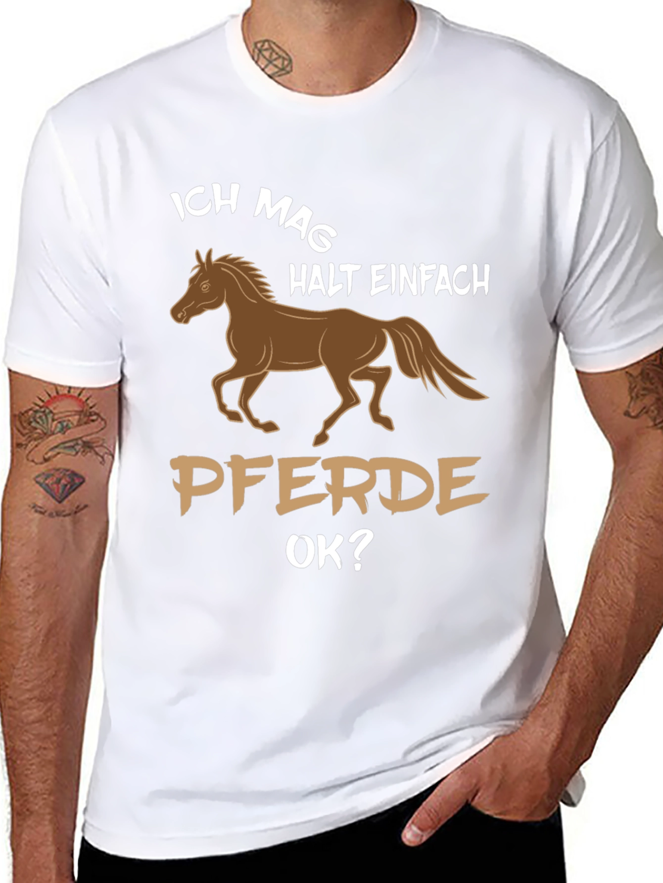 Horse Lover T-Shirt - Ich Mag Pferde