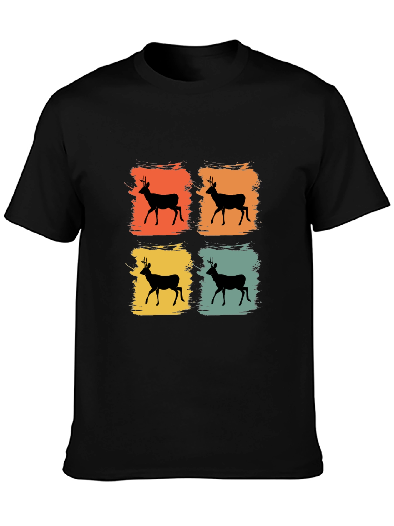 Retro Deer Silhouette T-Shirt