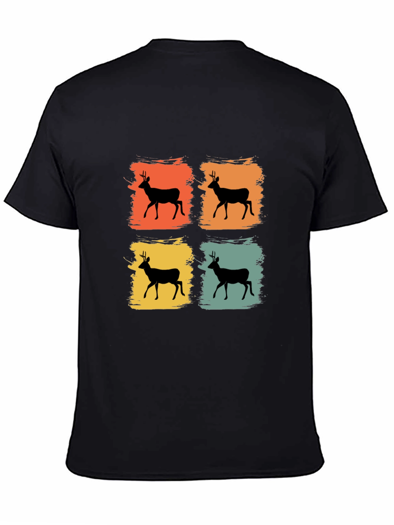 Retro Deer Silhouette T-Shirt