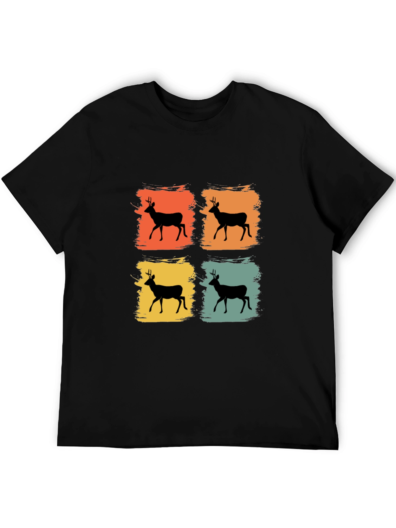 Retro Deer Silhouette T-Shirt
