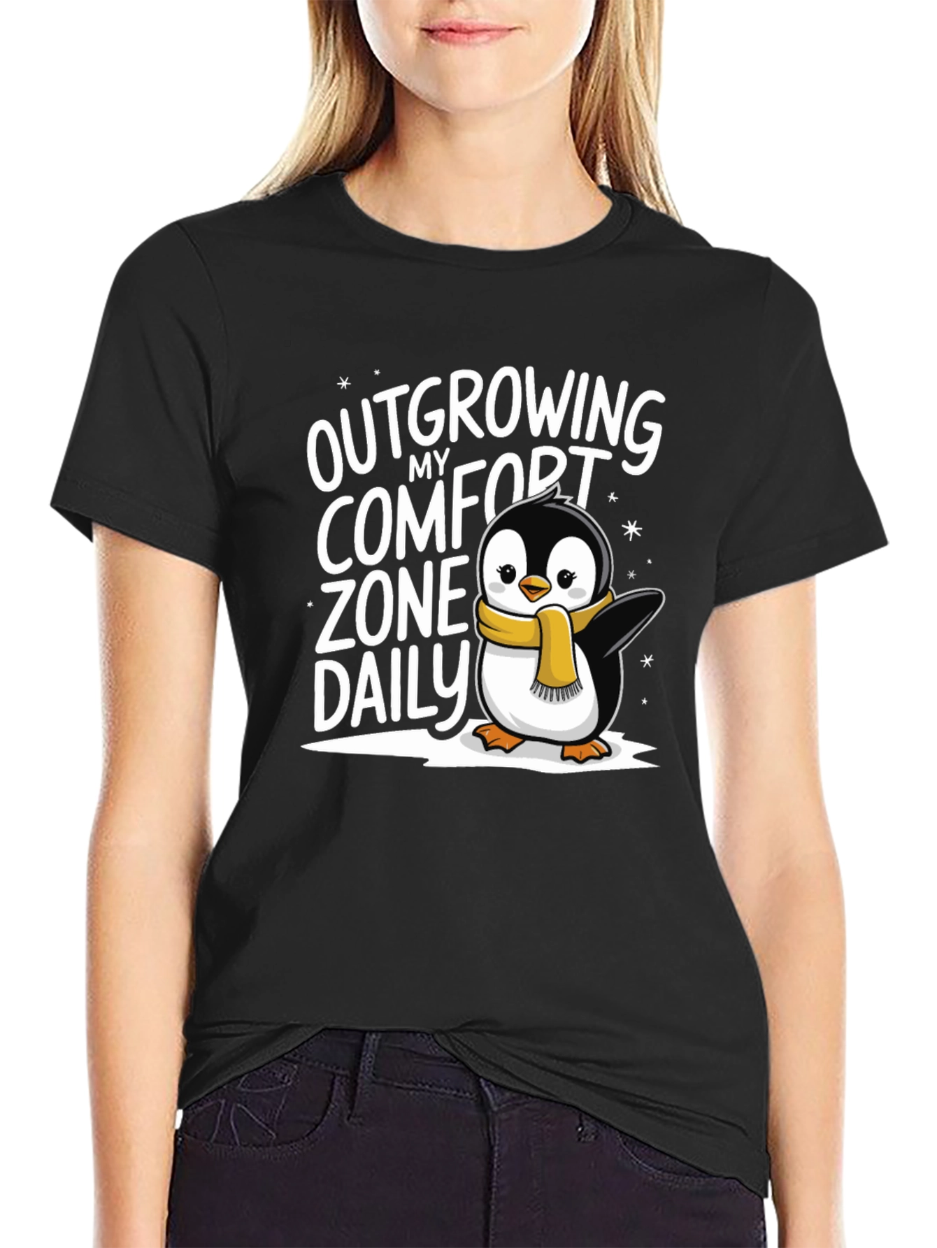 Outgrowing Comfort Zone Penguin T-Shirt