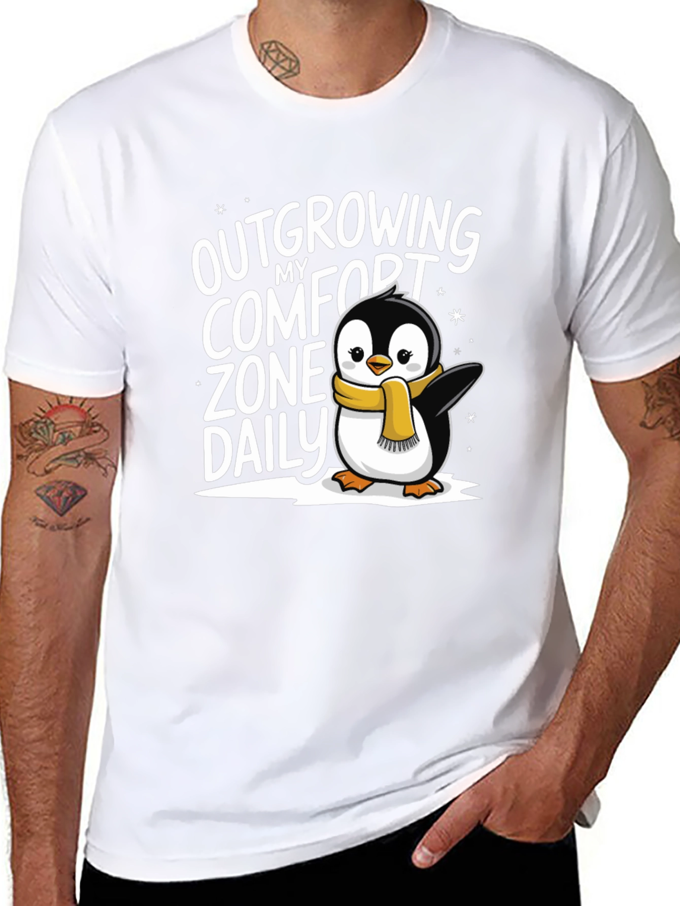 Outgrowing Comfort Zone Penguin T-Shirt