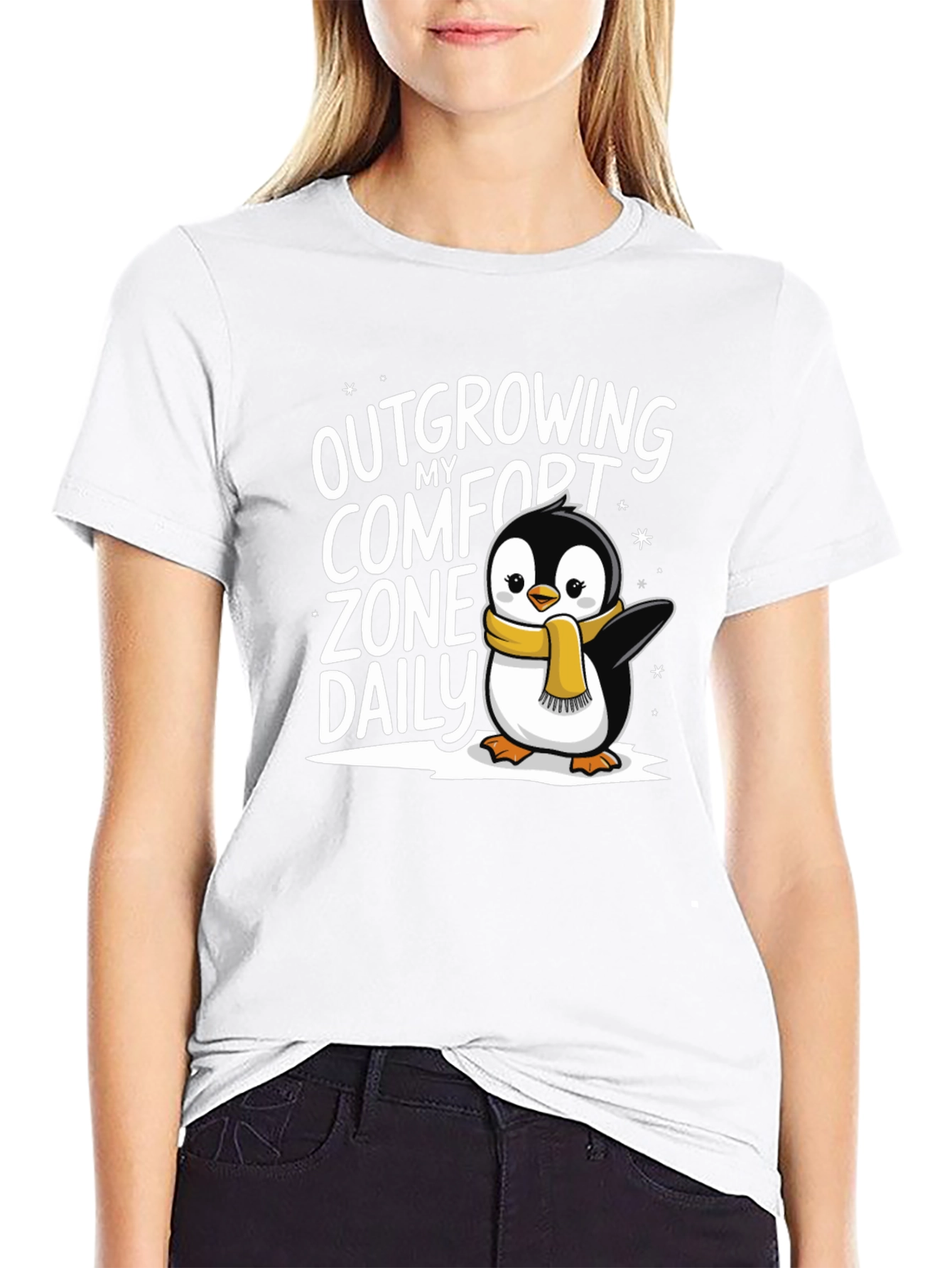 Outgrowing Comfort Zone Penguin T-Shirt