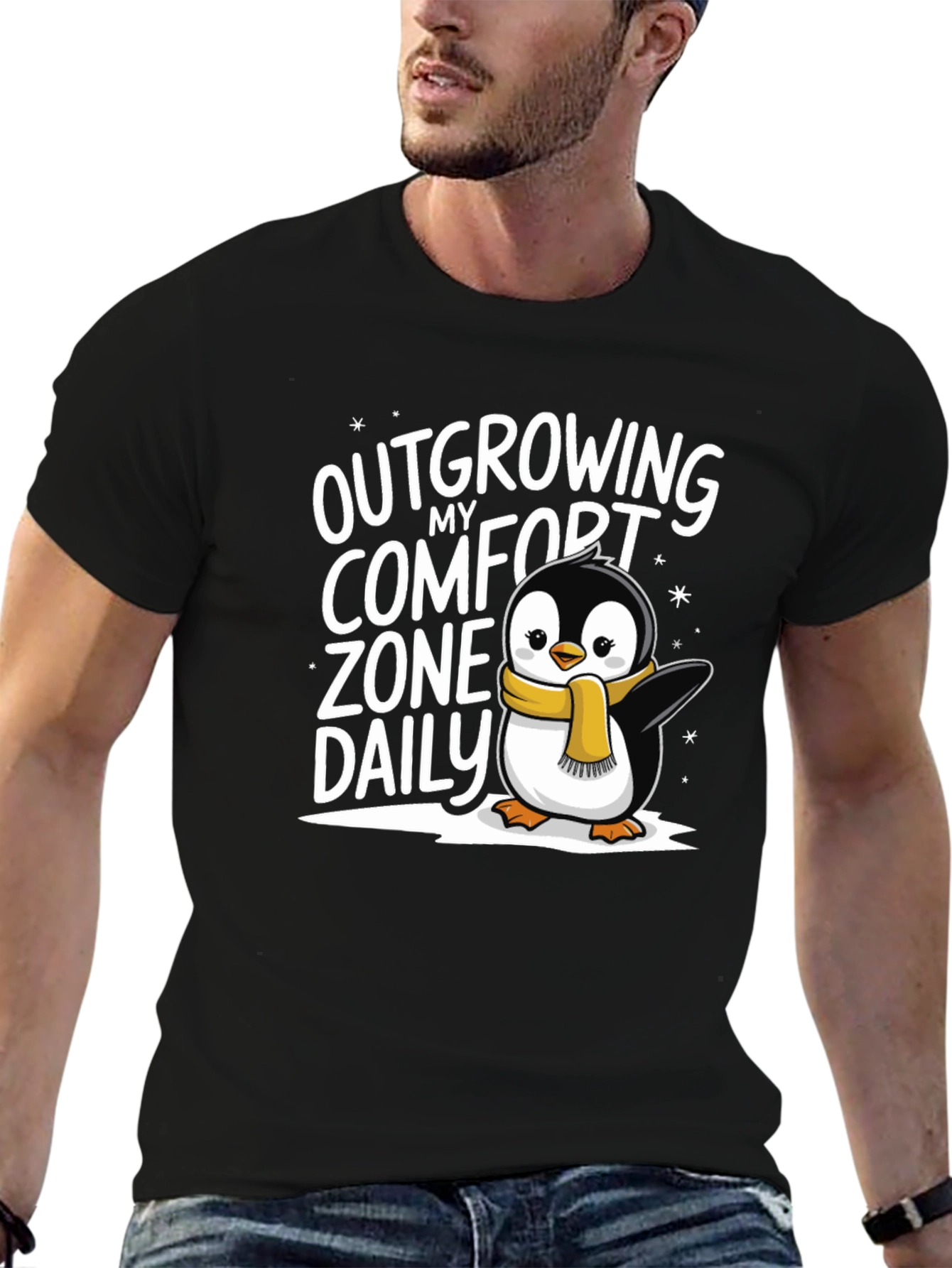 Outgrowing Comfort Zone Penguin T-Shirt