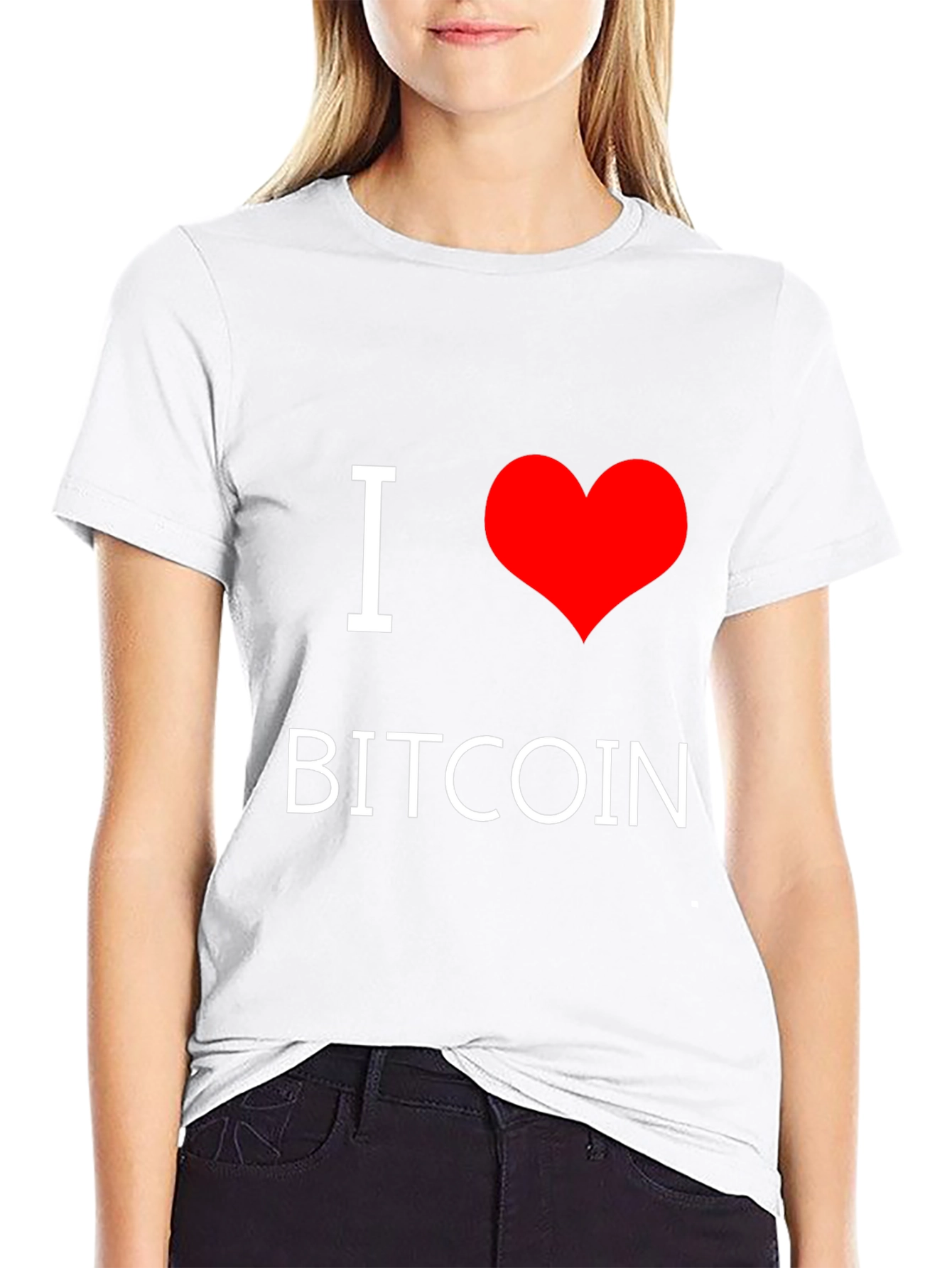 I Love Bitcoin T-Shirt - Crypto Enthusiast Tee