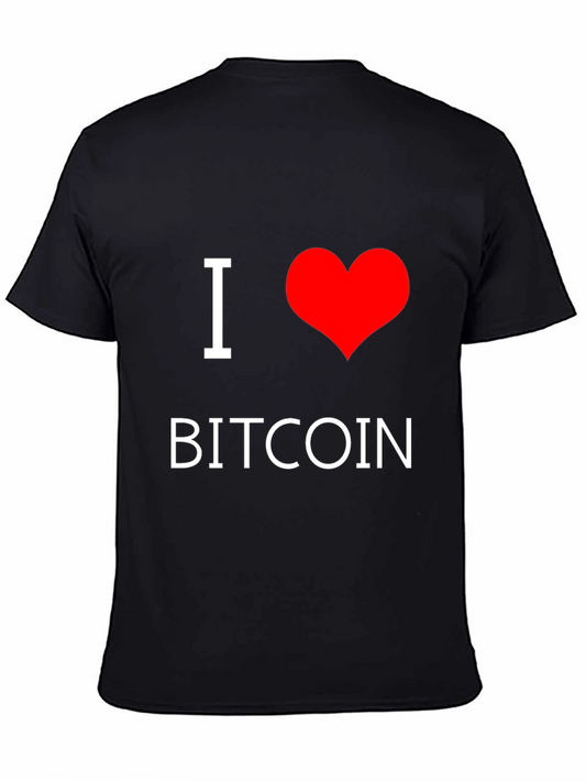 I Love Bitcoin T-Shirt - Crypto Enthusiast Tee