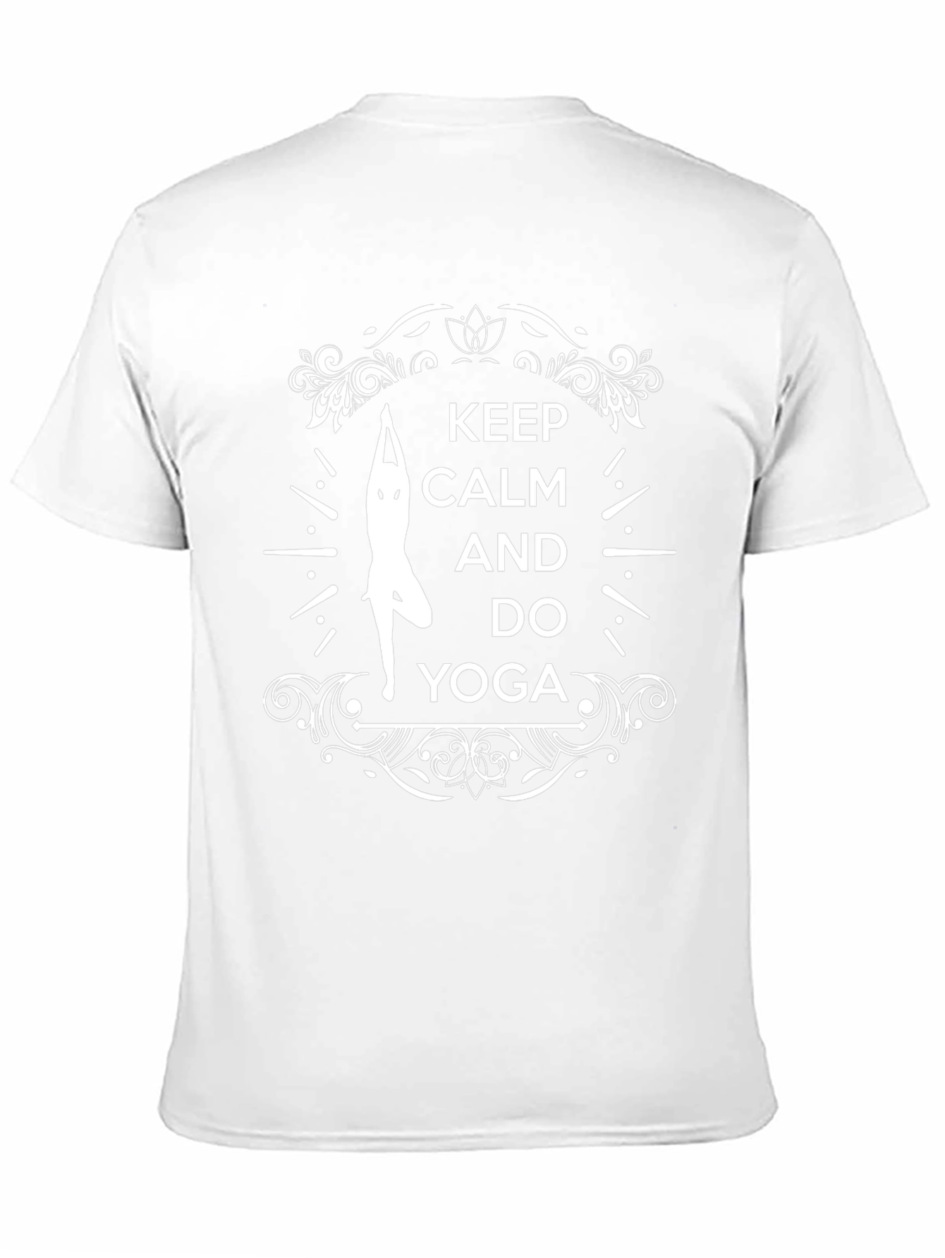 Keep Calm and Do Yoga Graphic Tee - Black