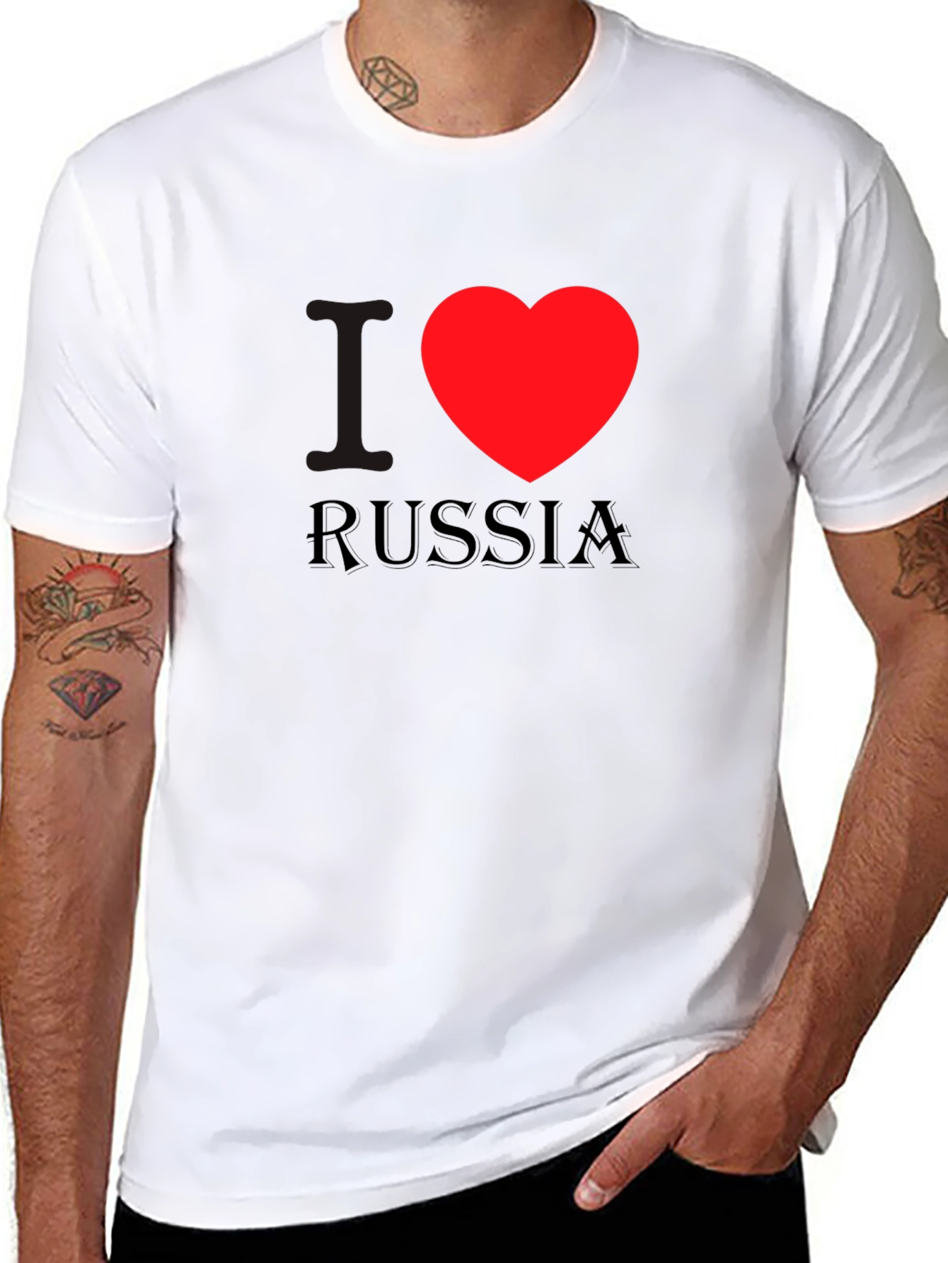 I Love Russia Graphic Tee