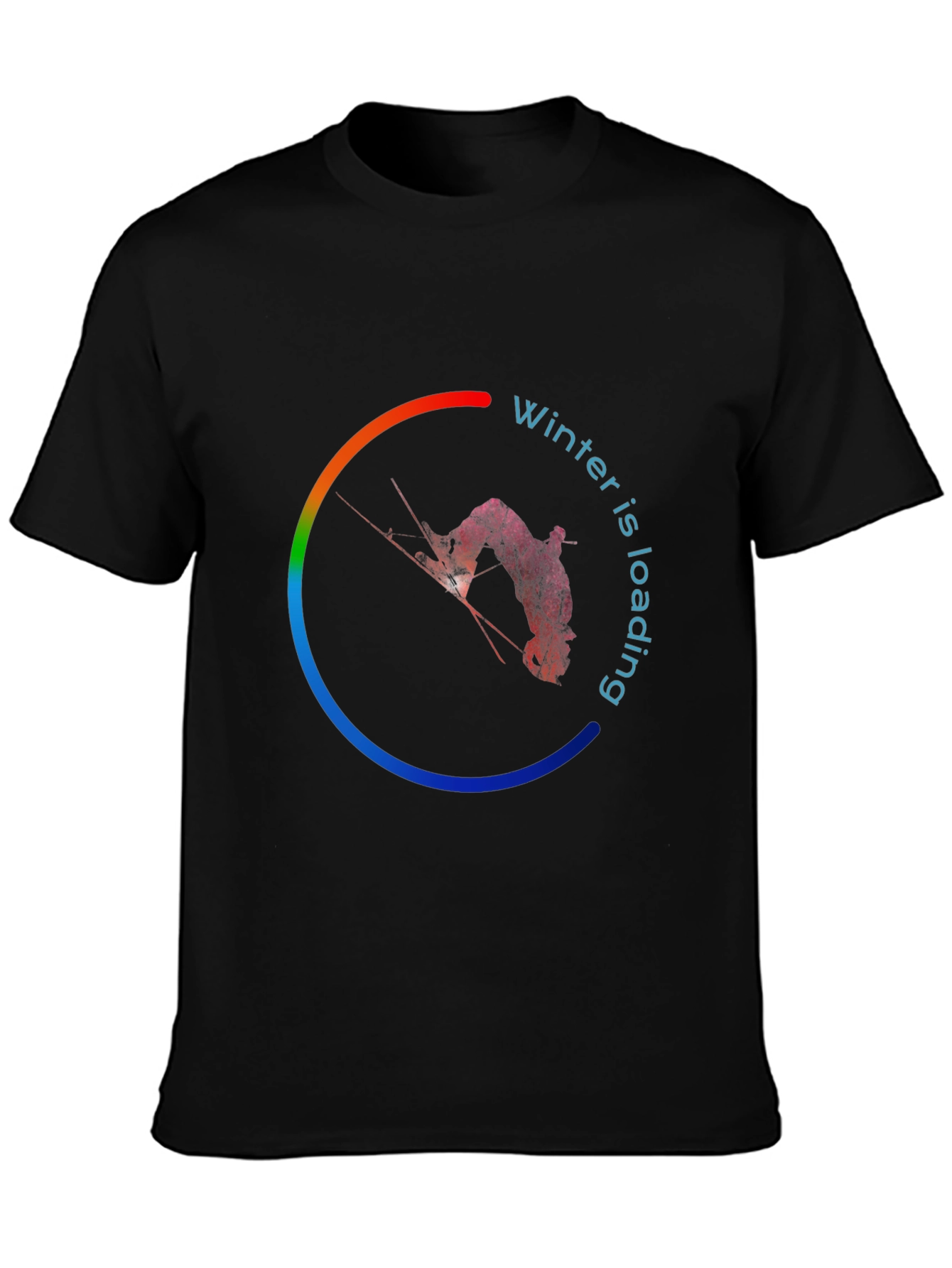 Winter is Loading Black Graphic Tee