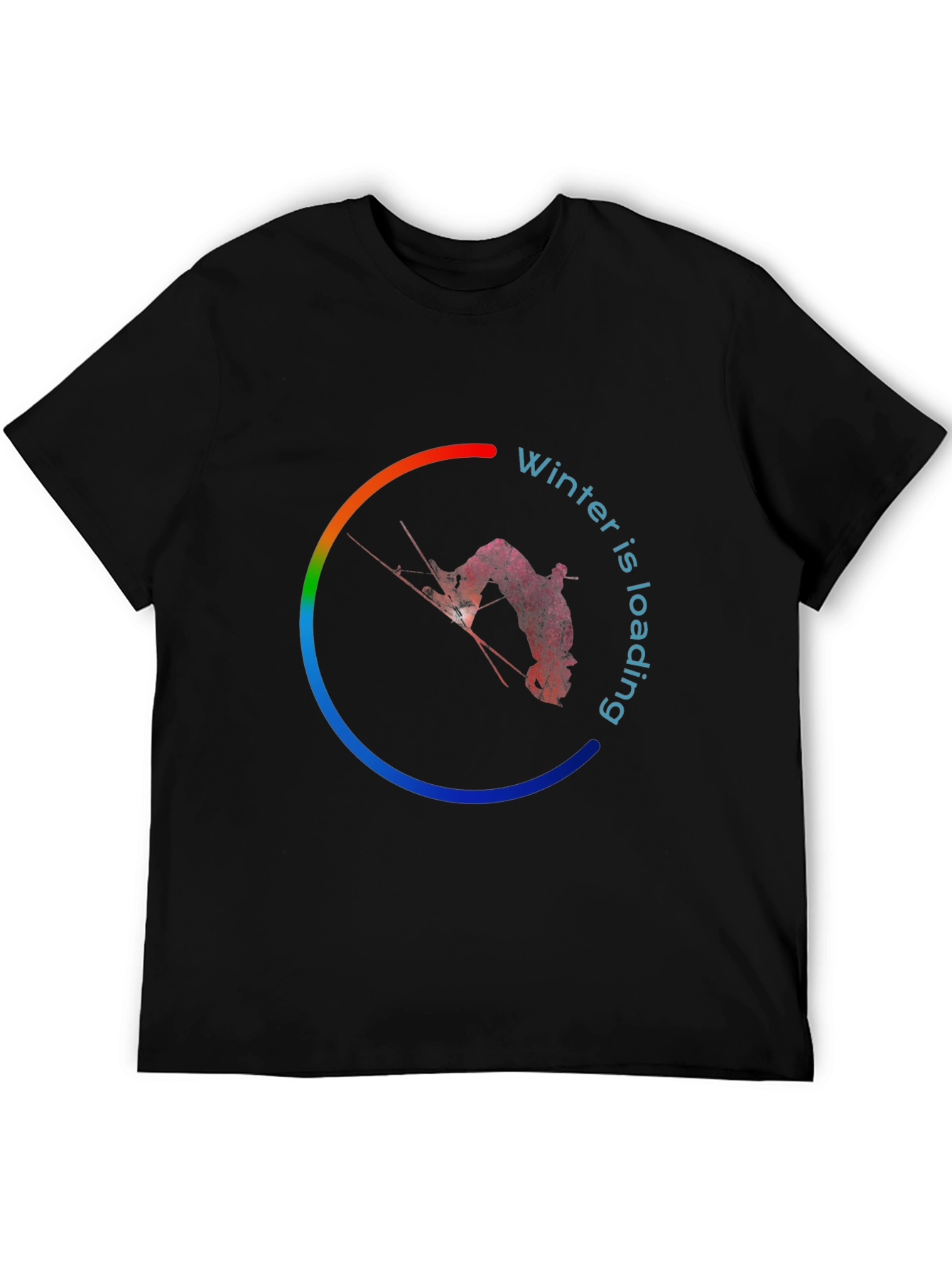 Winter is Loading Black Graphic Tee