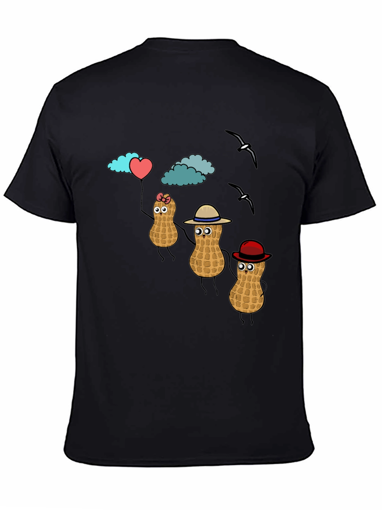 Peanut Character Graphic T-Shirt - Novelty Tee