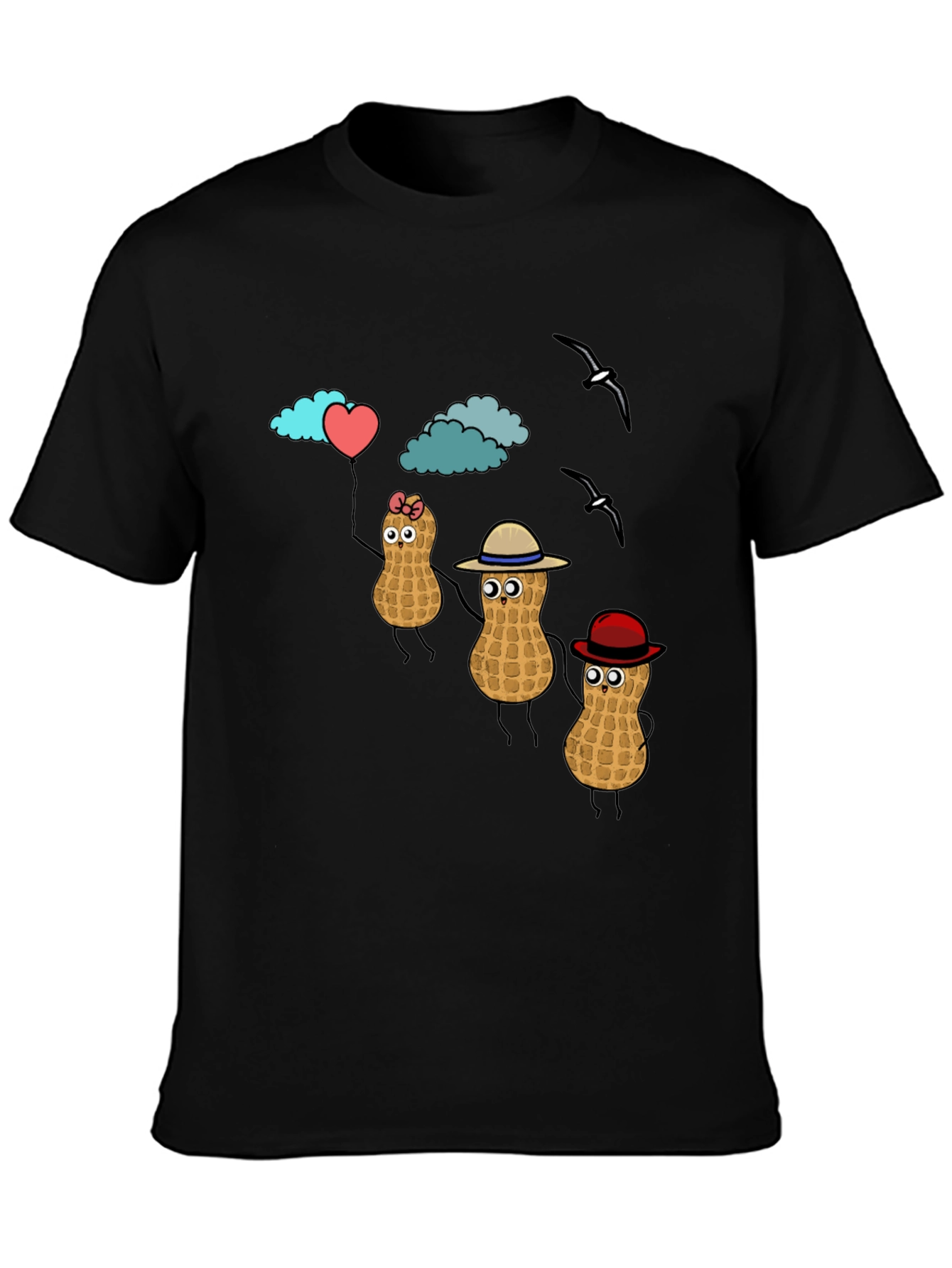 Peanut Character Graphic T-Shirt - Novelty Tee