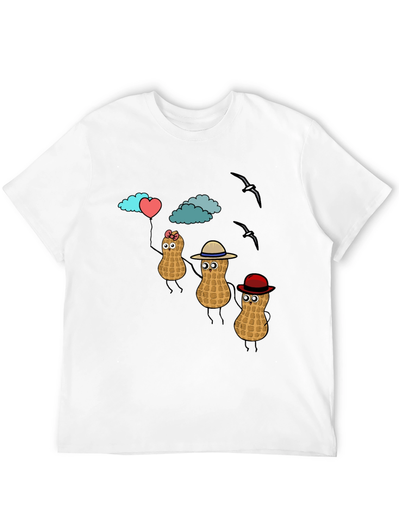 Peanut Character Graphic T-Shirt - Novelty Tee
