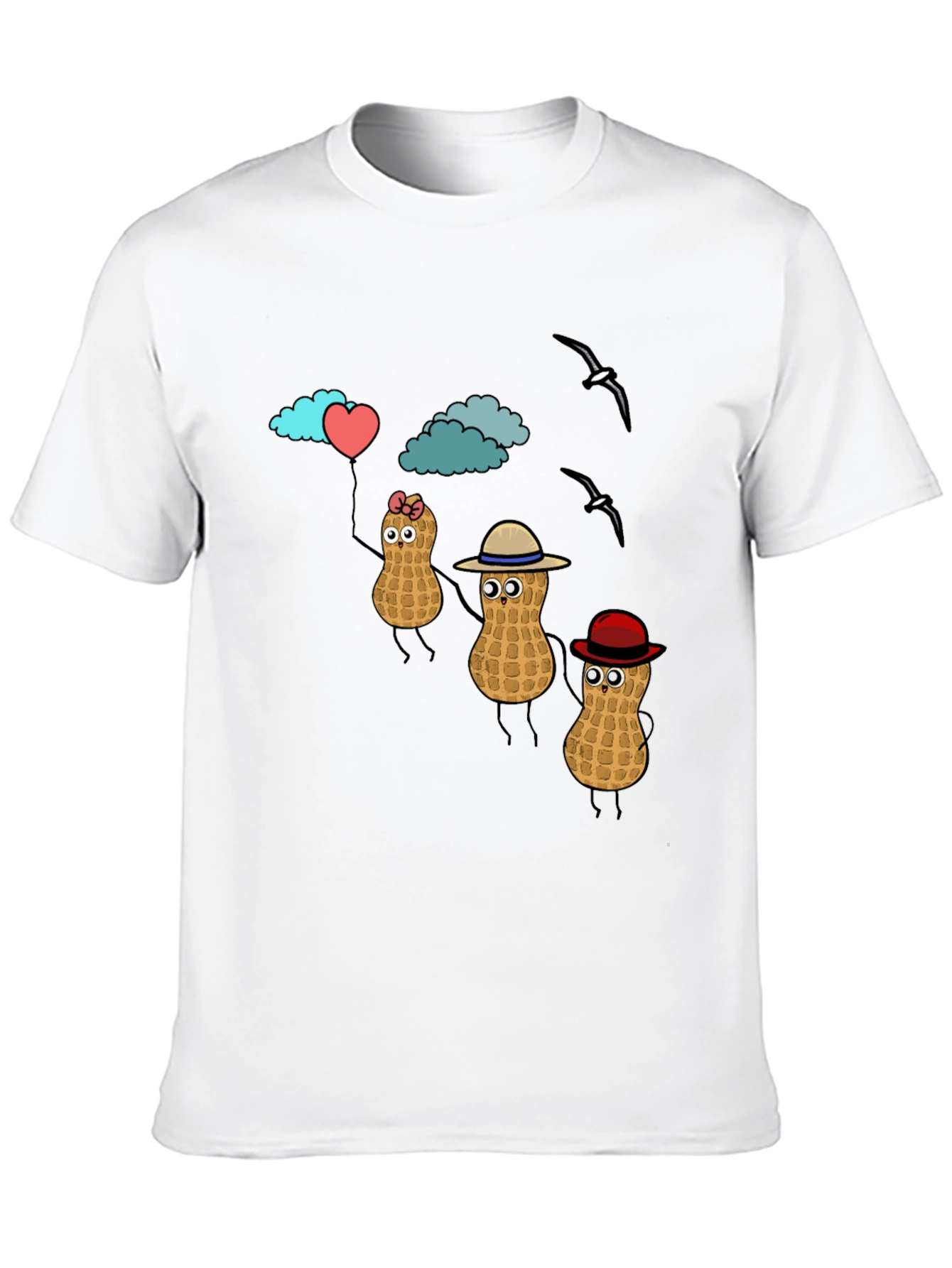 Peanut Character Graphic T-Shirt - Novelty Tee