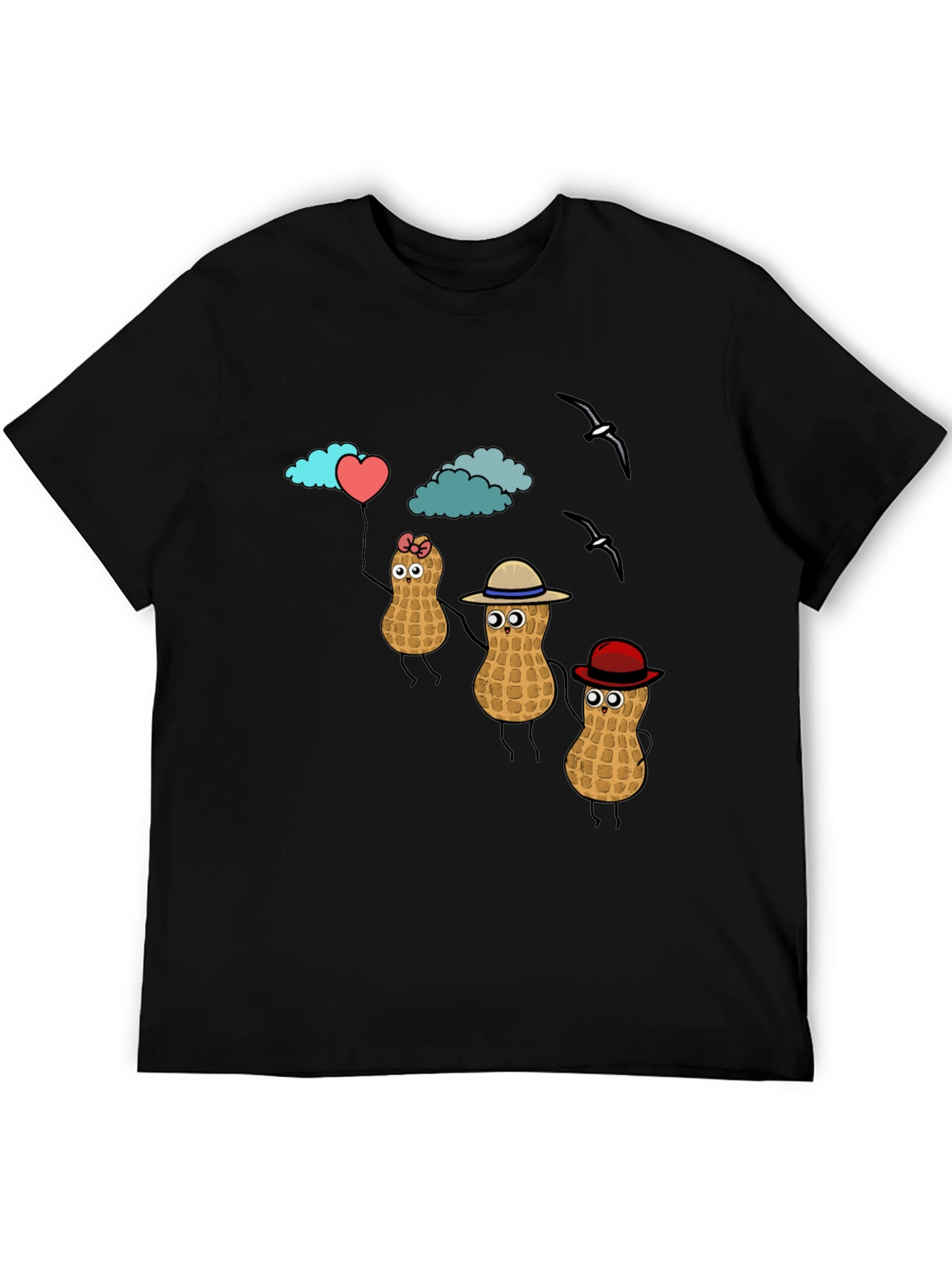 Peanut Character Graphic T-Shirt - Novelty Tee
