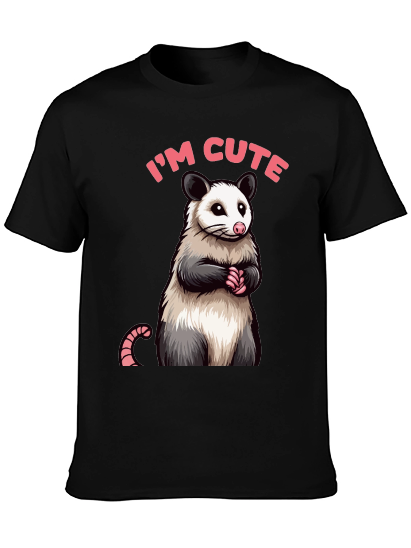 Cute Opossum Graphic Tee Shirt