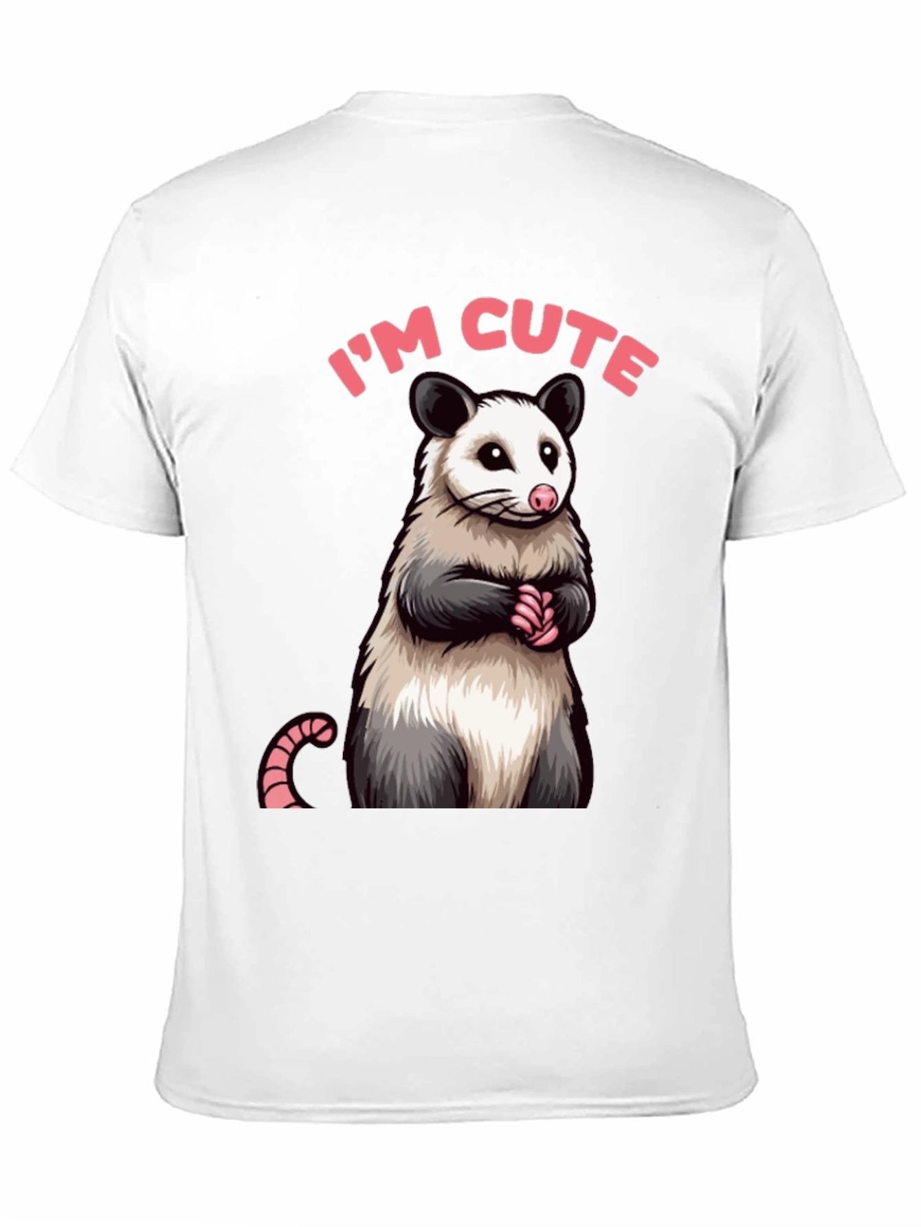 Cute Opossum Graphic Tee Shirt