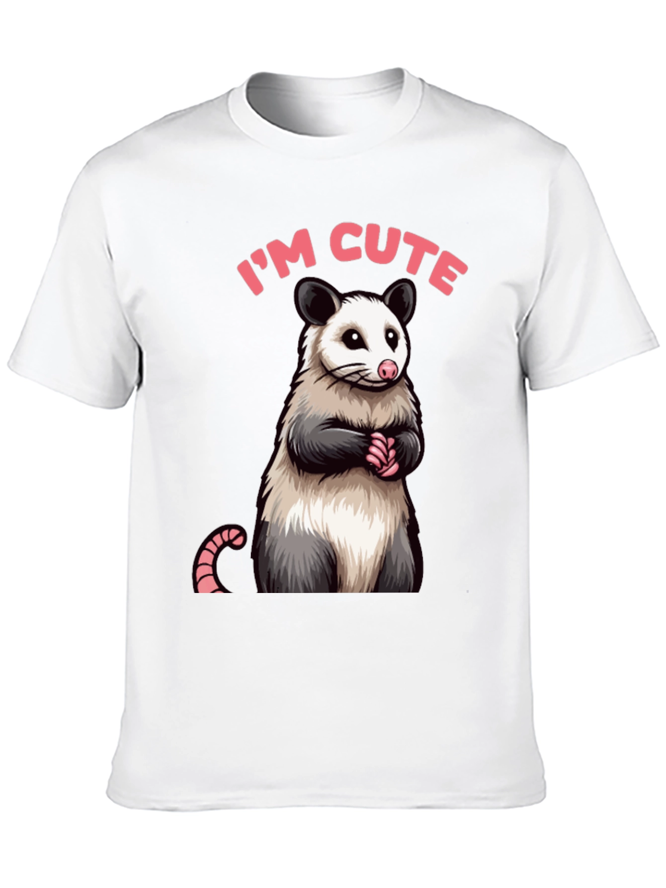 Cute Opossum Graphic Tee Shirt
