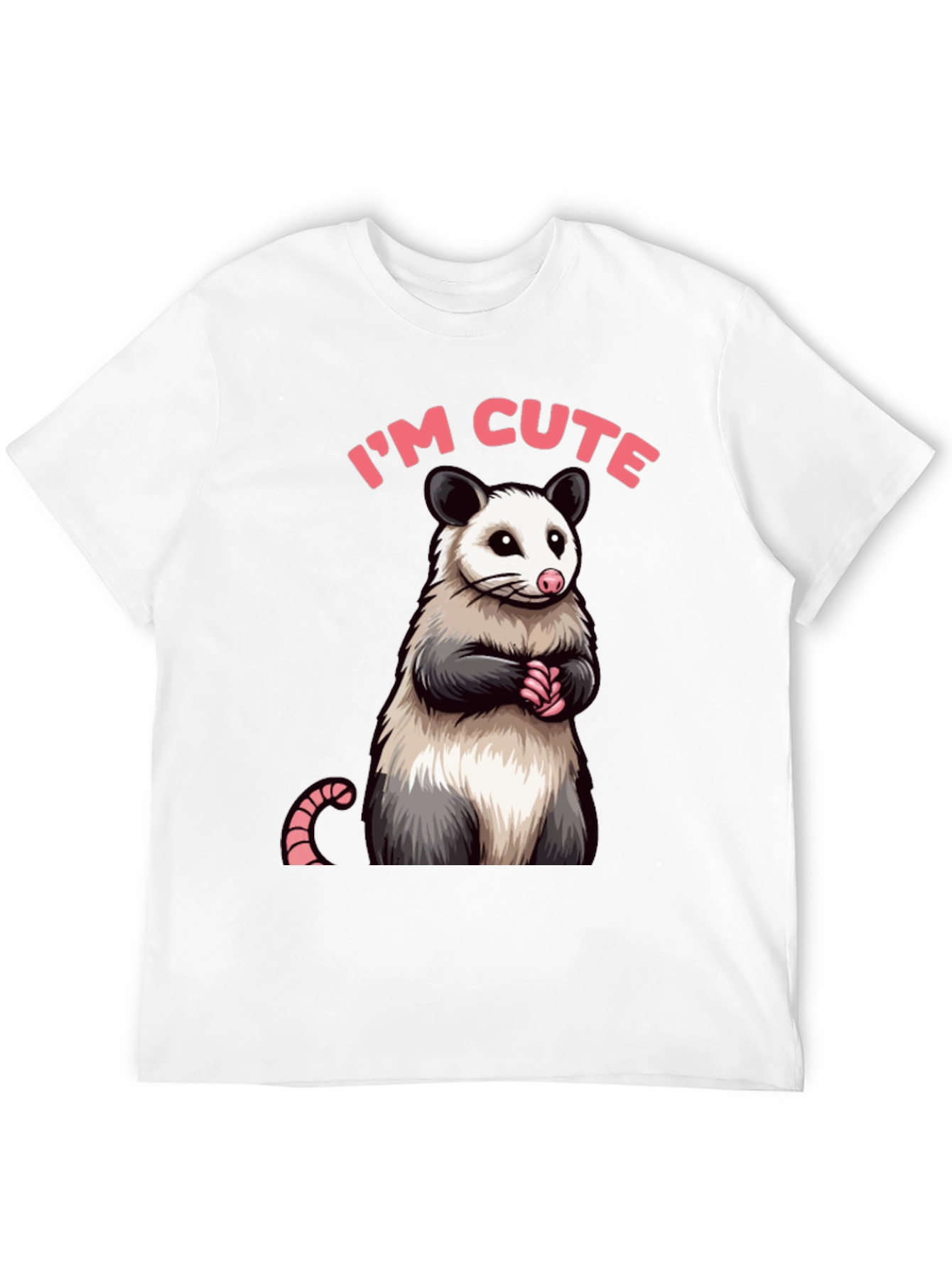 Cute Opossum Graphic Tee Shirt