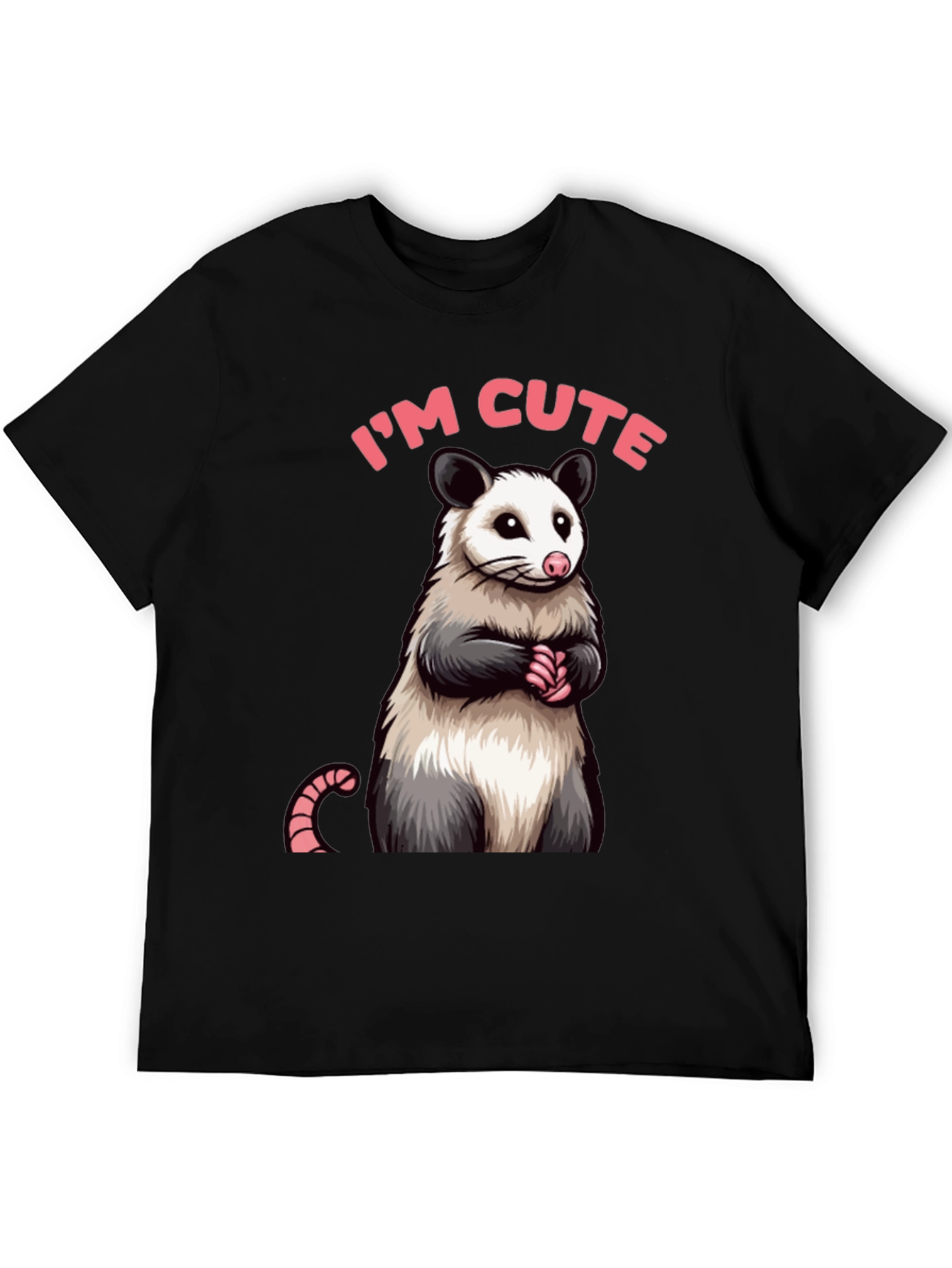 Cute Opossum Graphic Tee Shirt