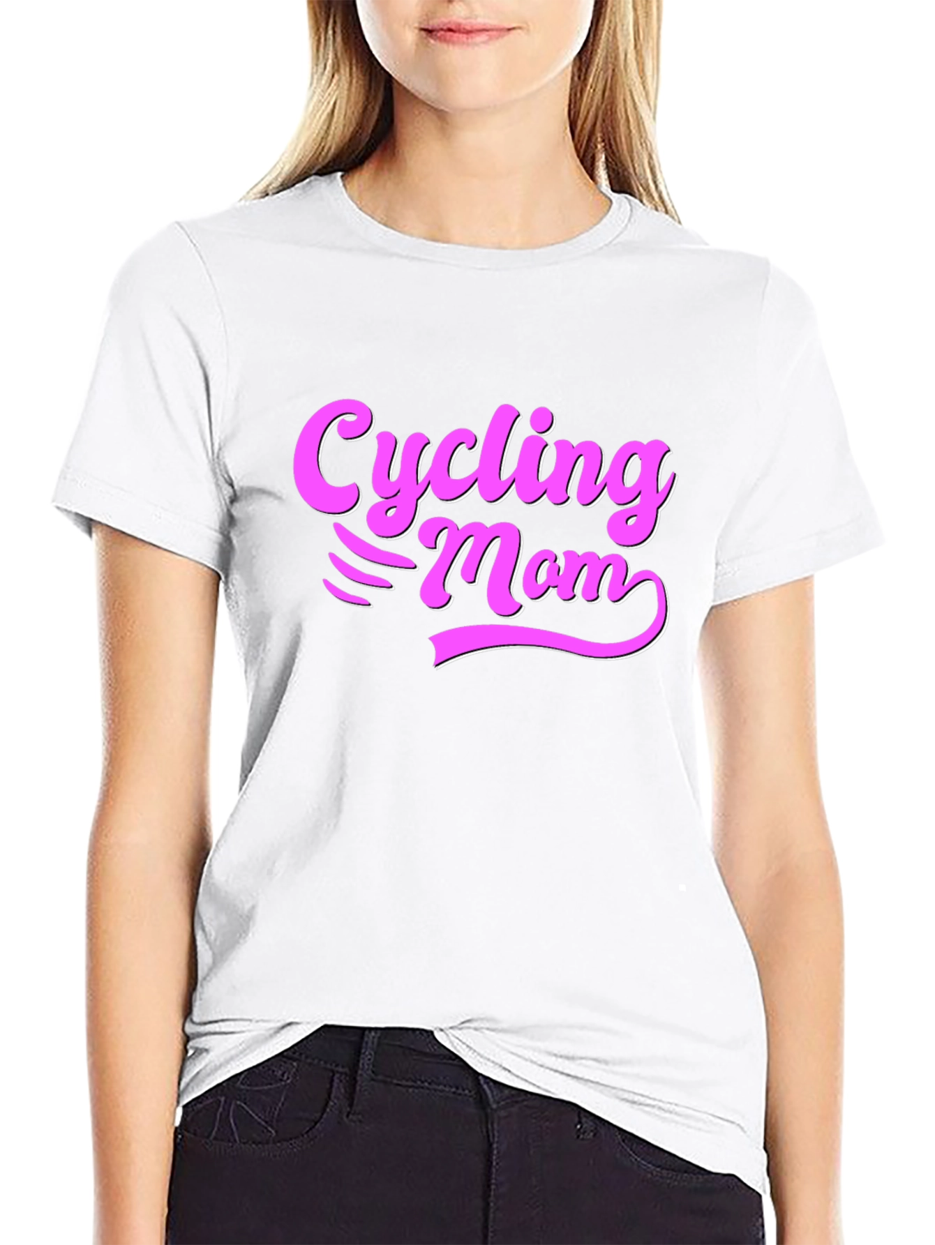 Cycling Mom Black T-Shirt