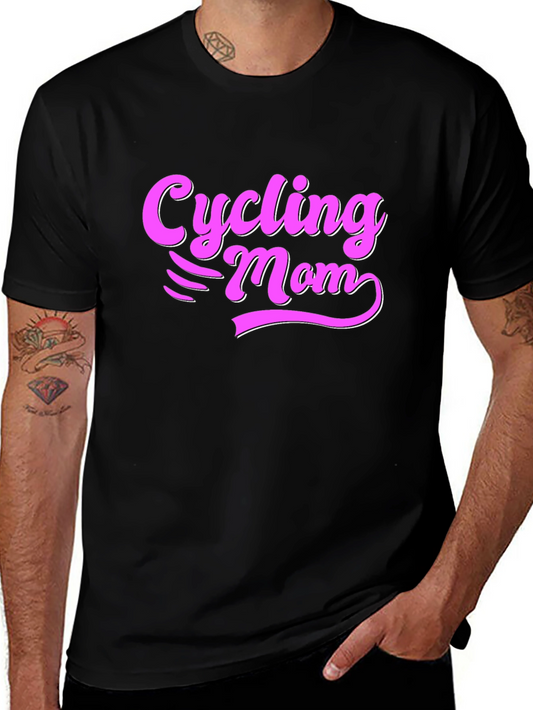 Cycling Mom Black T-Shirt