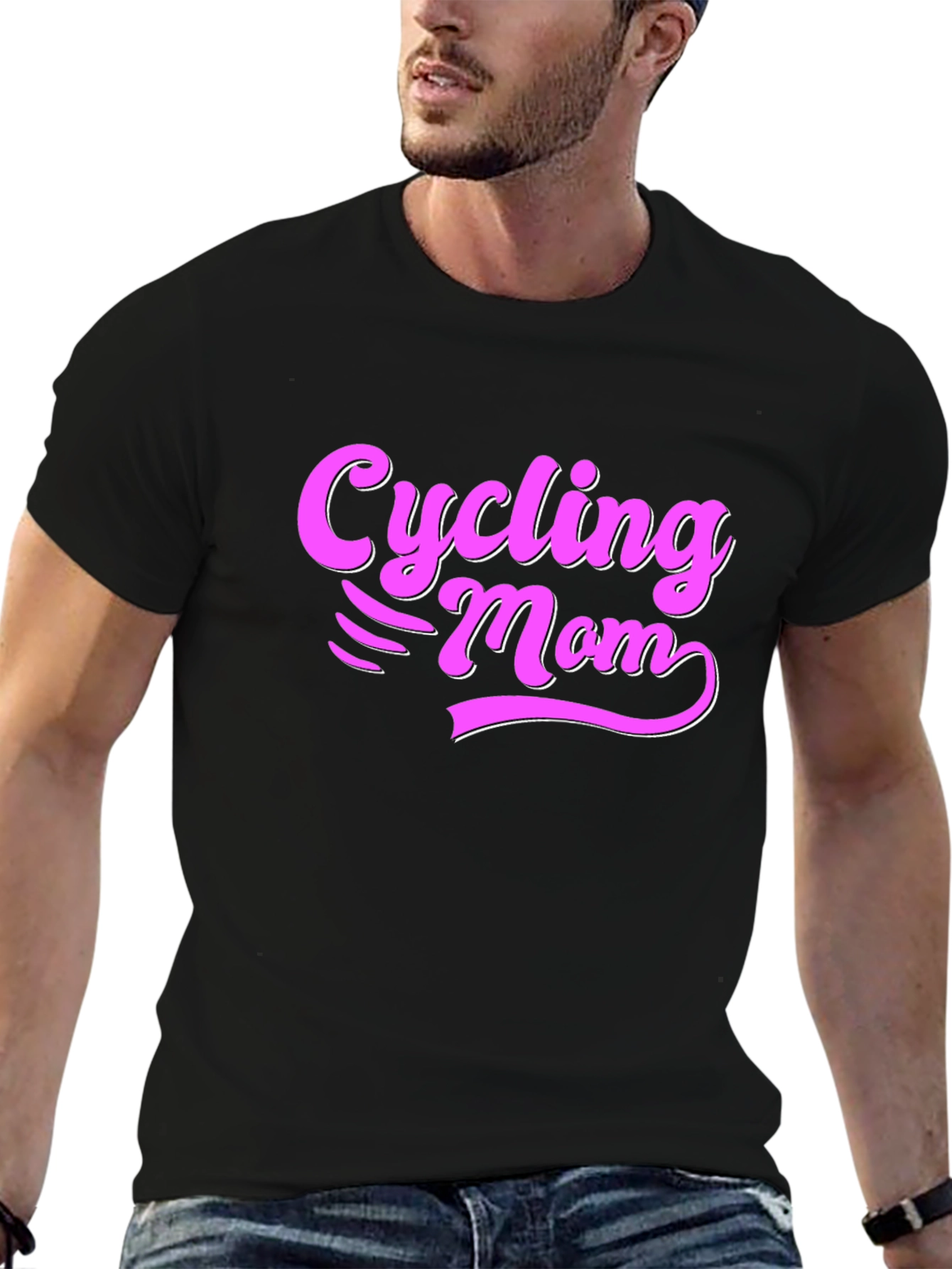 Cycling Mom Black T-Shirt