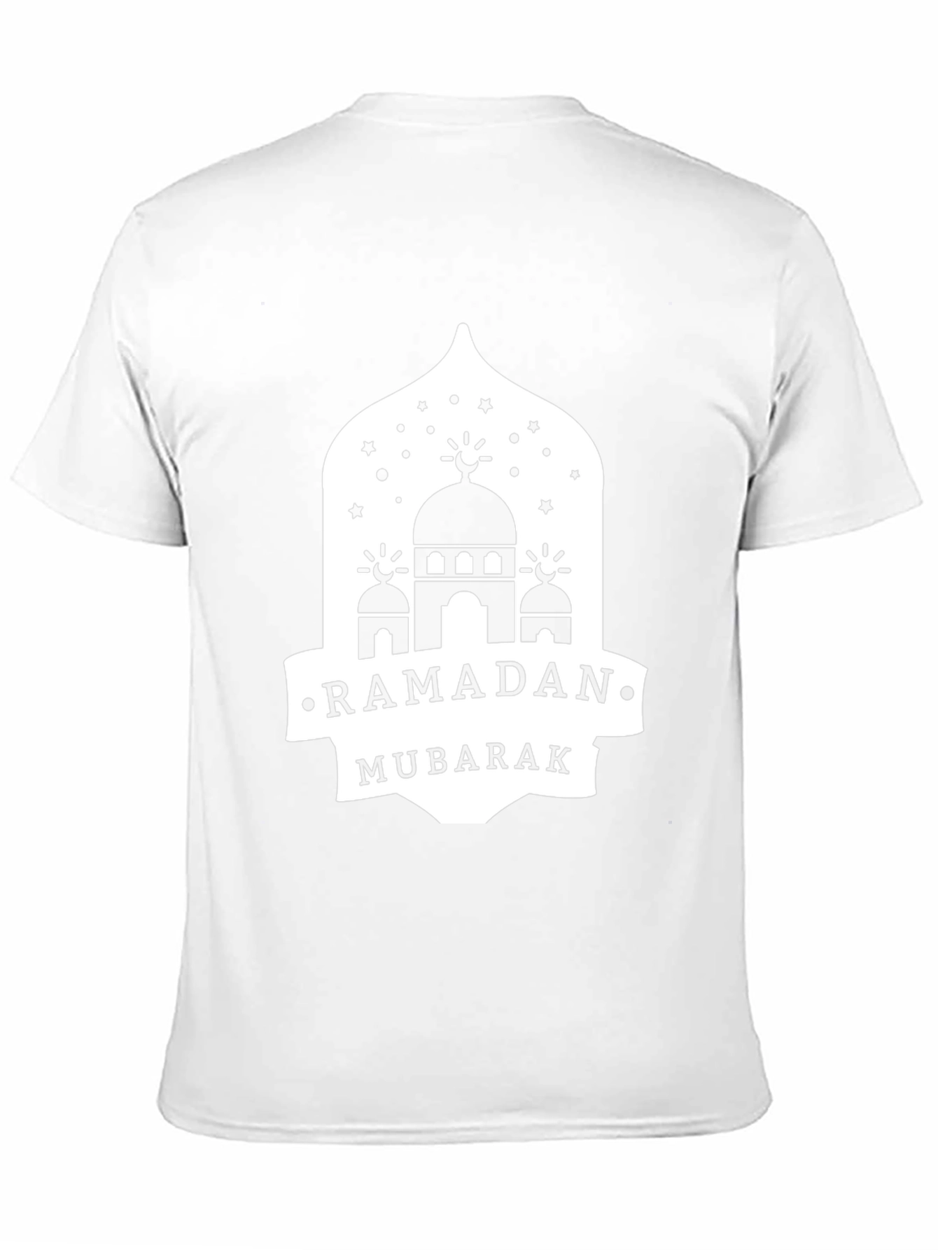 Ramadan Mubarak Graphic T-Shirt - Black