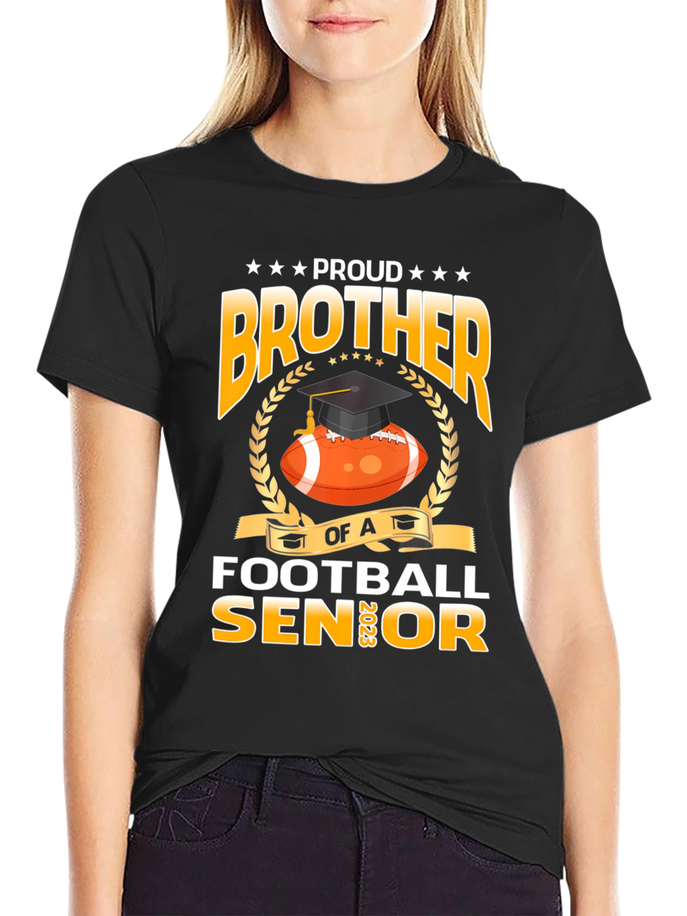Proud Brother Football Senior 2023 T-Shirt