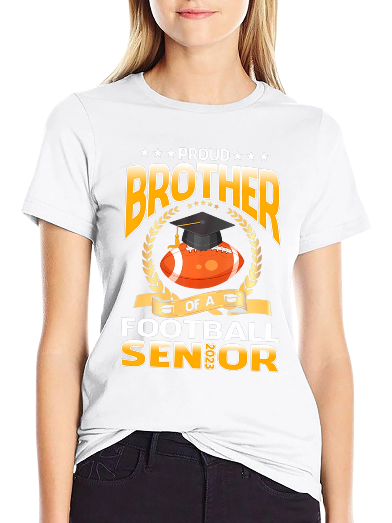 Proud Brother Football Senior 2023 T-Shirt