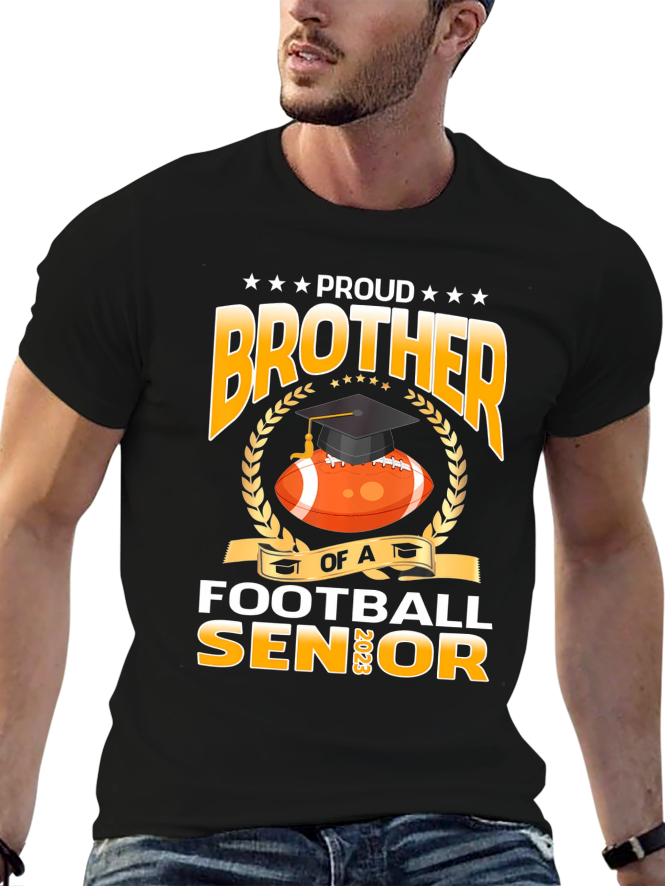 Proud Brother Football Senior 2023 T-Shirt