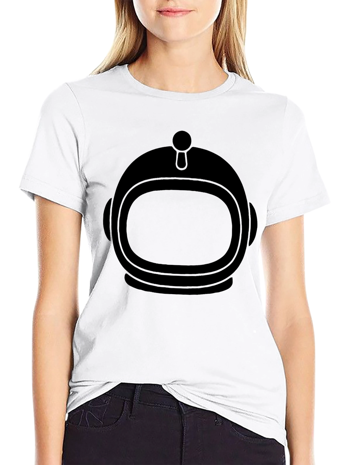 Retro Astronaut Helmet Graphic T-Shirt