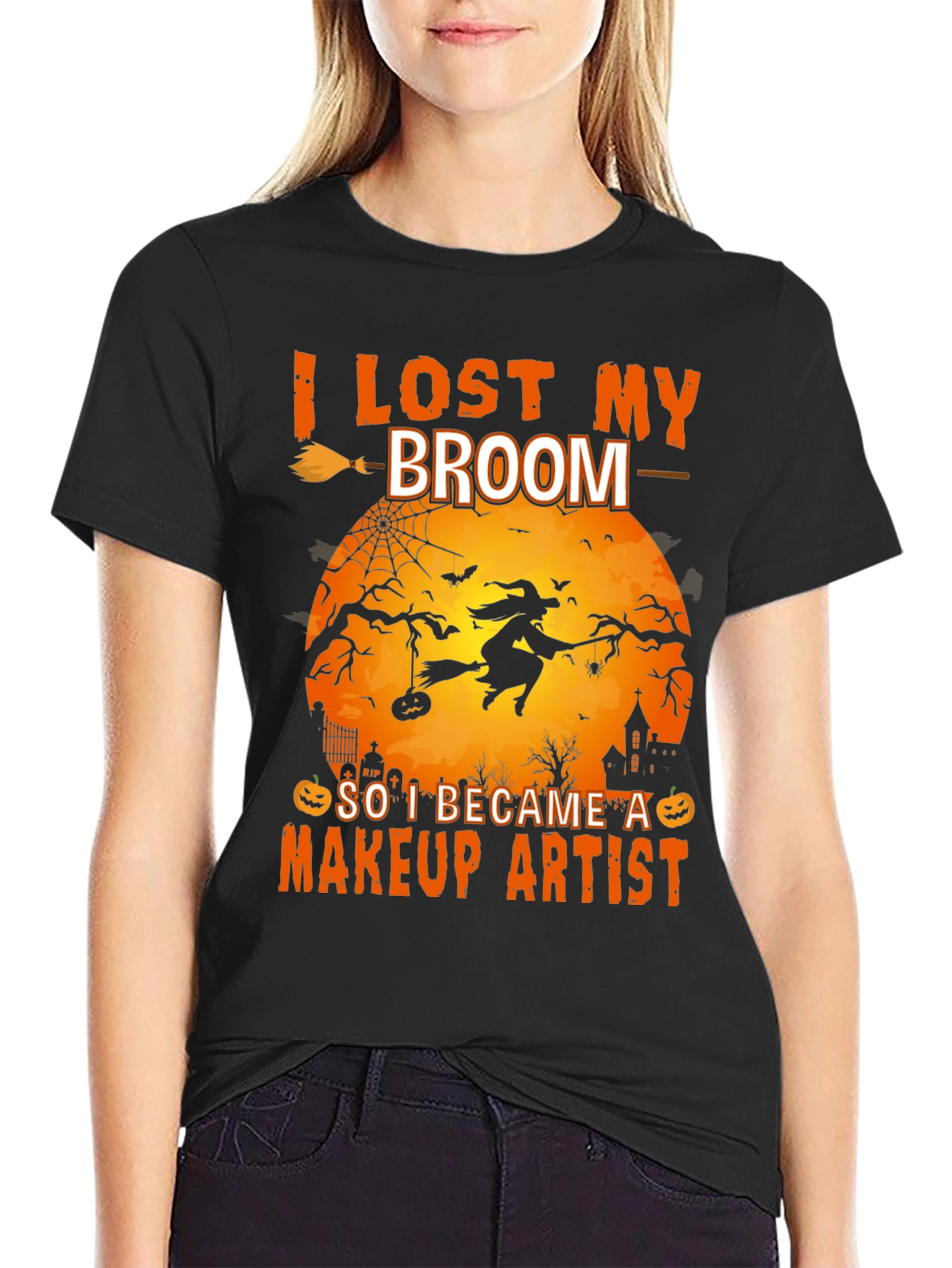 Halloween Witch Makeup Artist T-Shirt