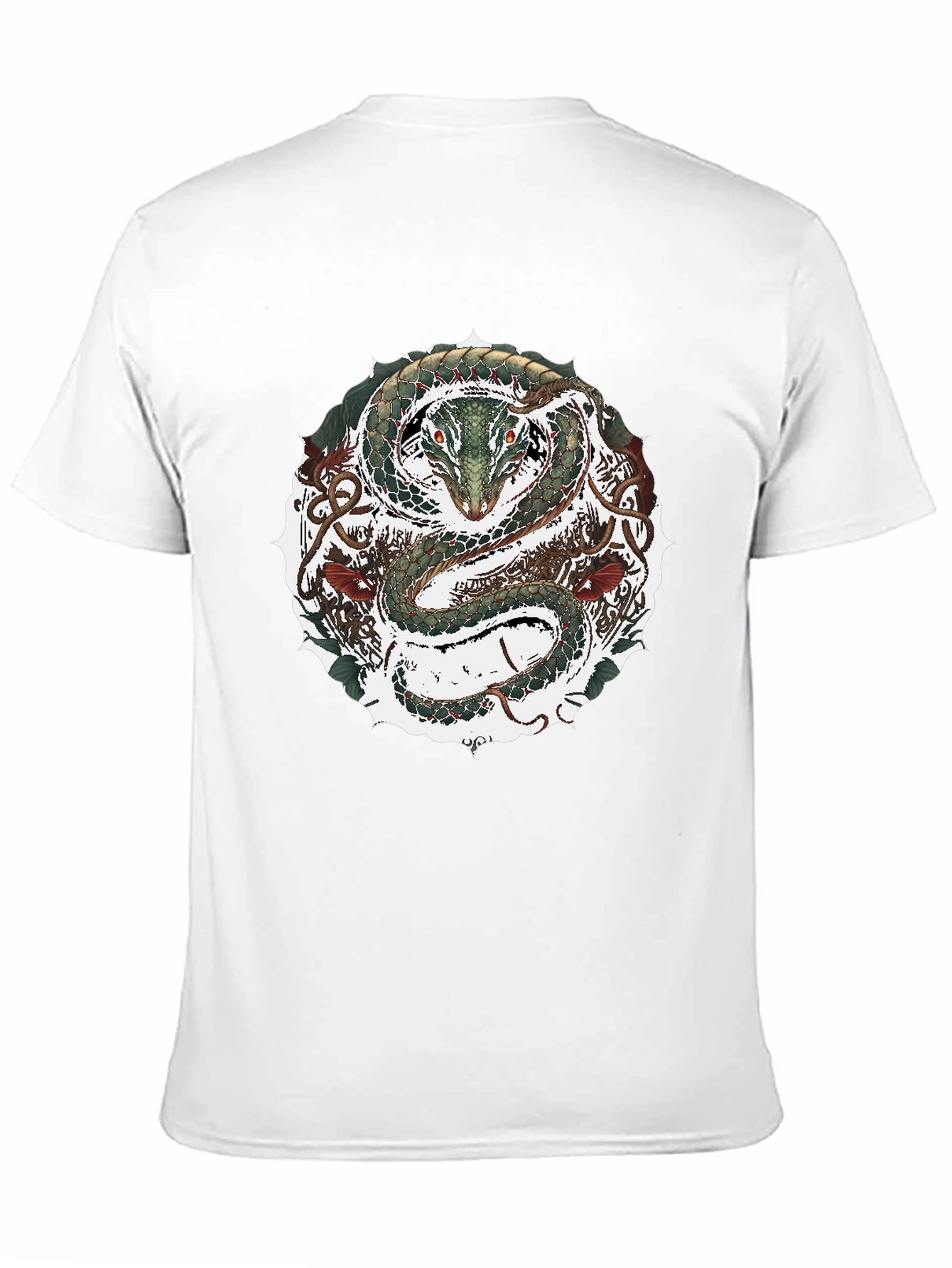 Serpent Circle Graphic Tee - Black