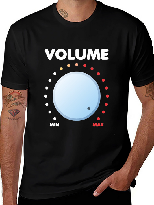 Volume Knob Graphic Tee - Black