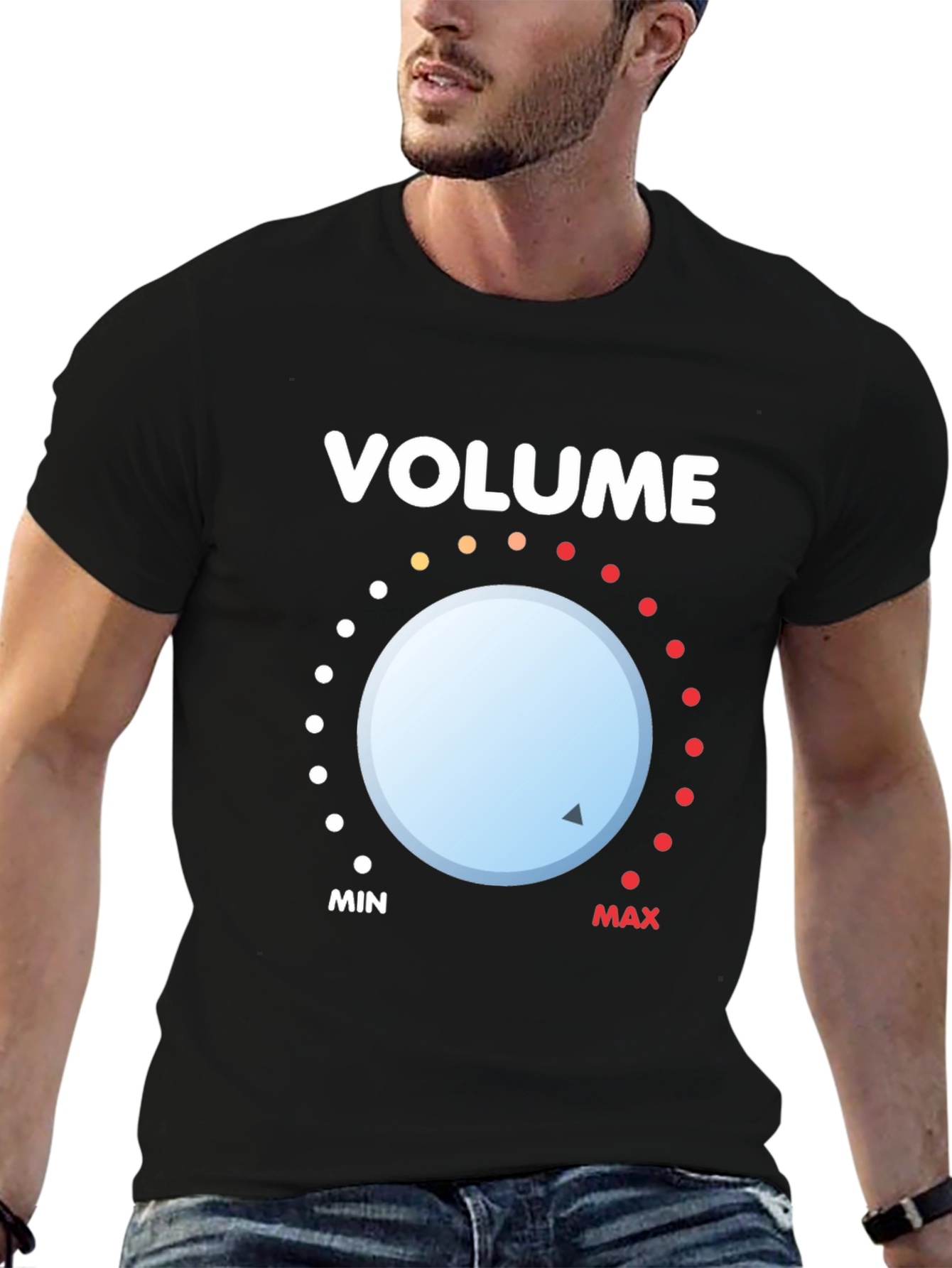 Volume Knob Graphic Tee - Black