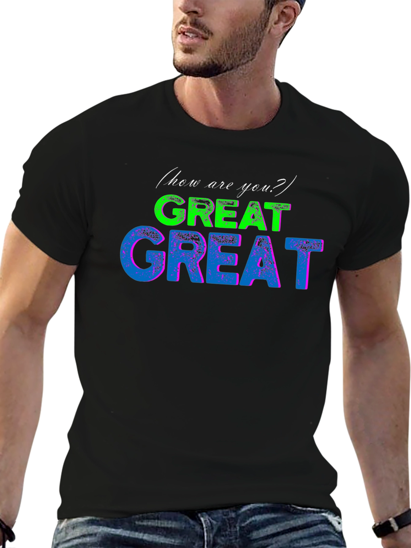 Great! Graphic T-Shirt - Black