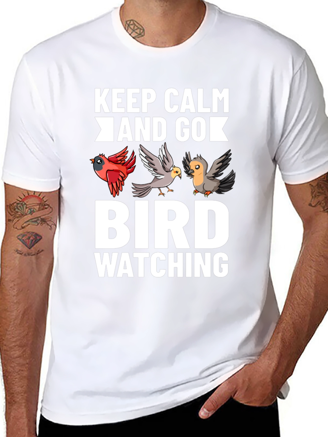 Keep Calm and Go Bird Watching T-Shirt