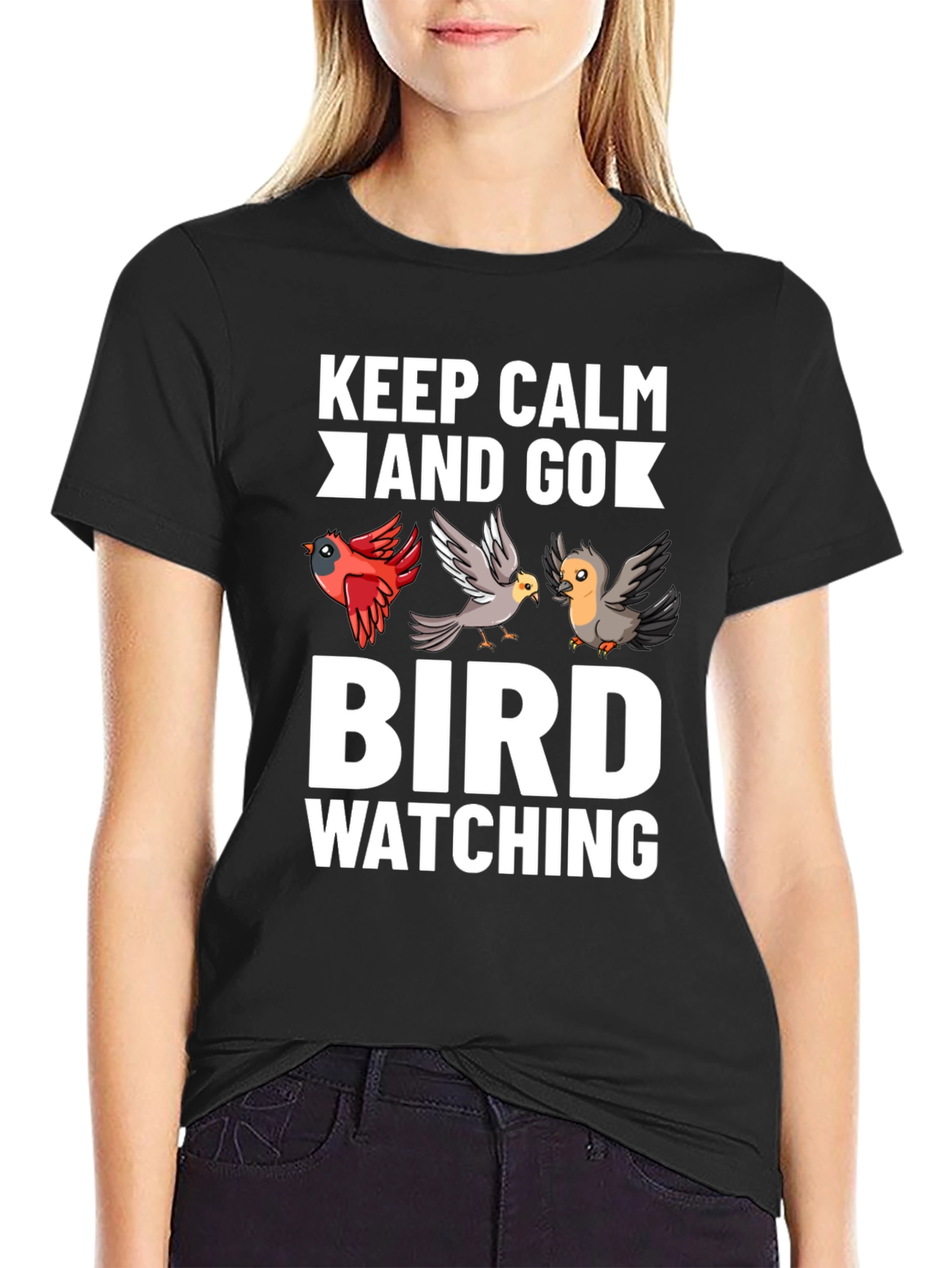 Keep Calm and Go Bird Watching T-Shirt