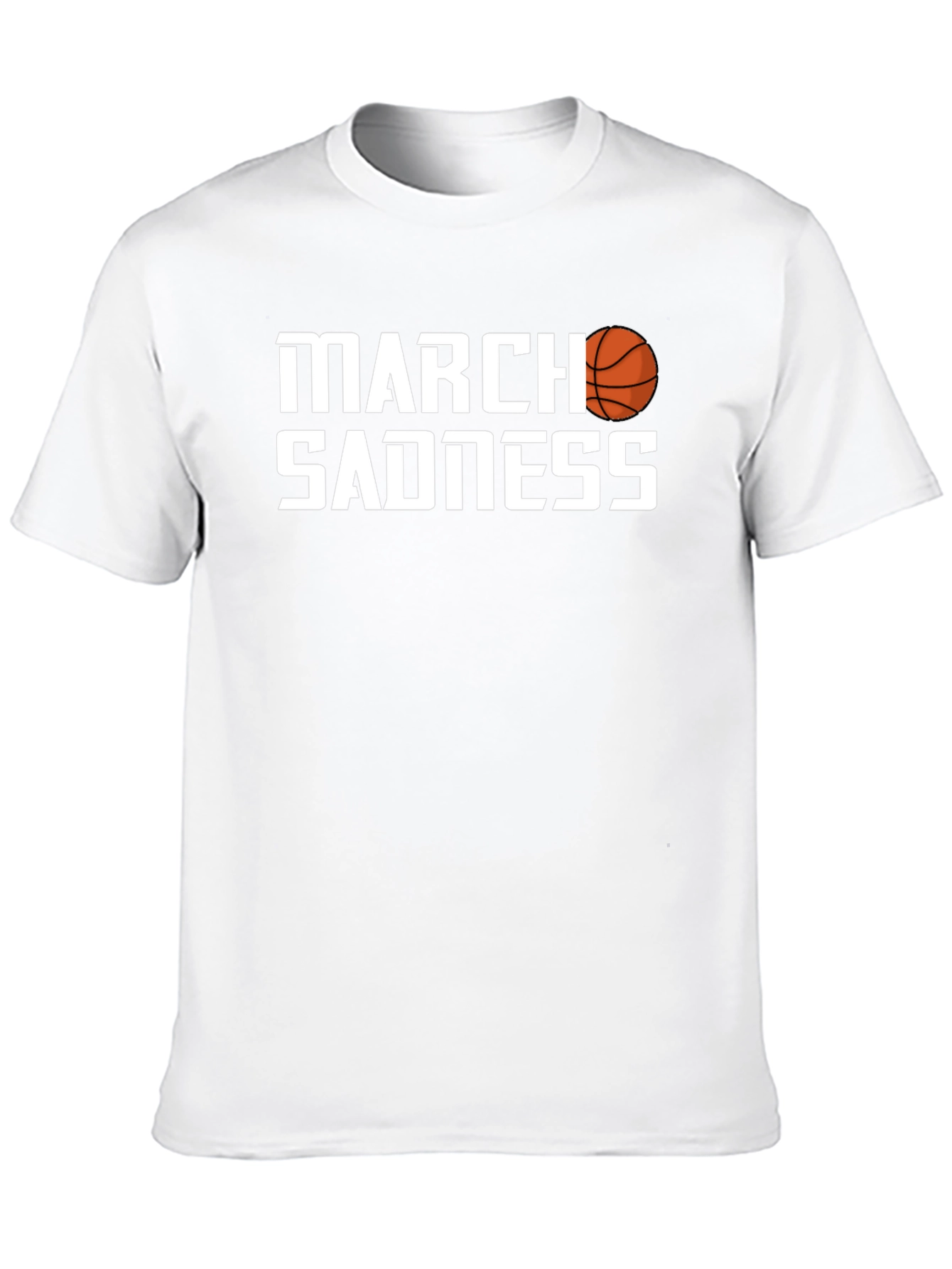 March Sadness Graphic Tee - Basketball Fan T-Shirt