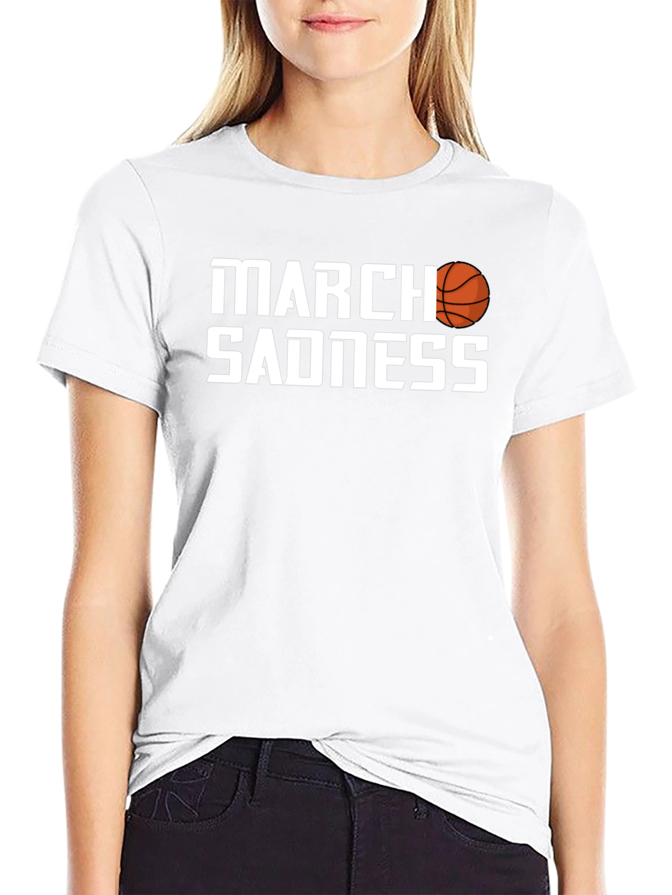 March Sadness Graphic Tee - Basketball Fan T-Shirt