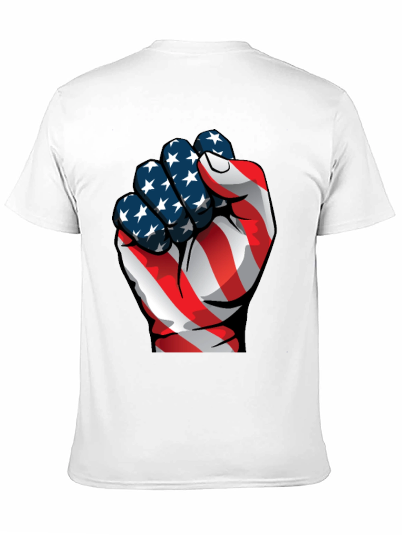Patriotic Fist Graphic Tee - USA Pride