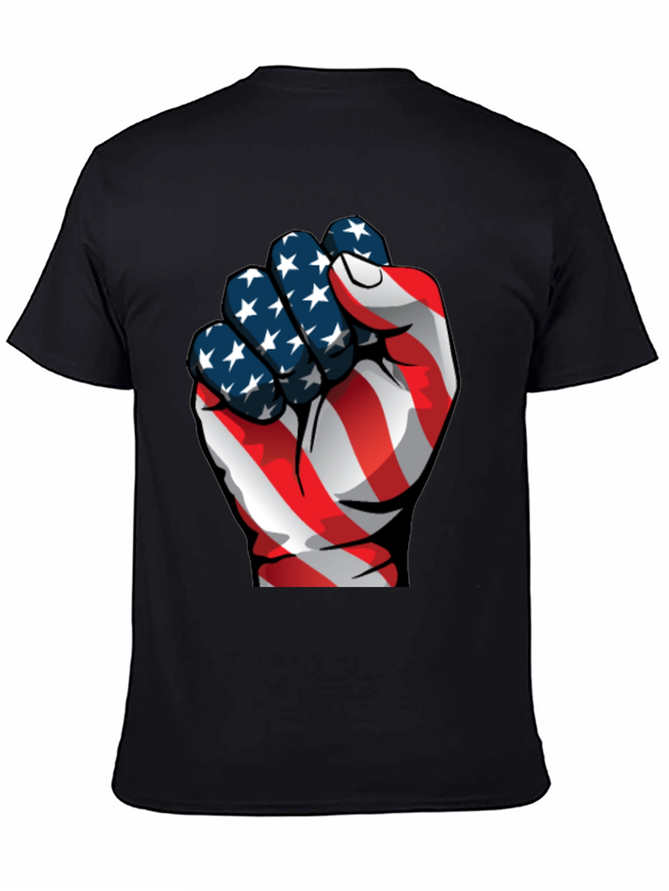 Patriotic Fist Graphic Tee - USA Pride