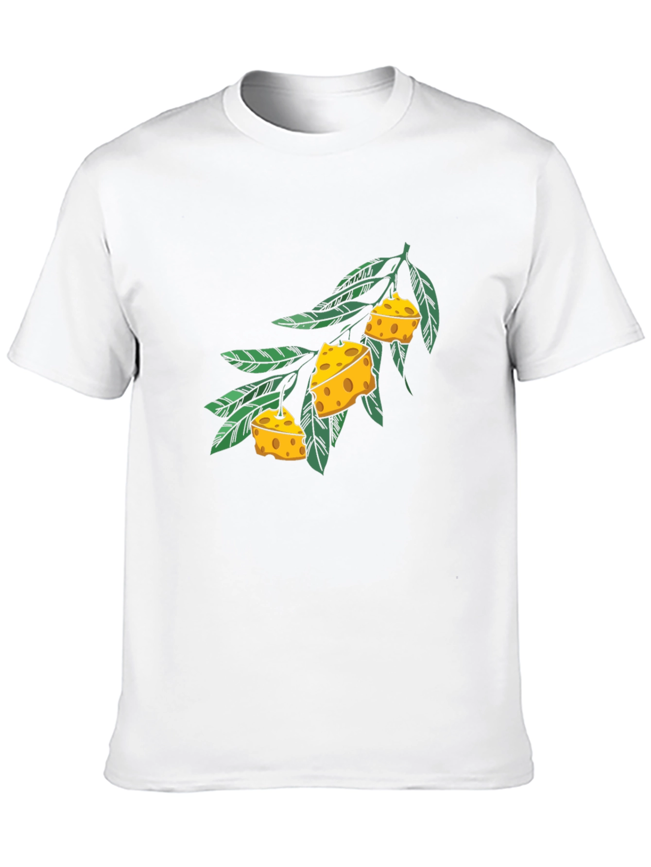 Cheese Branch Graphic Black T-Shirt