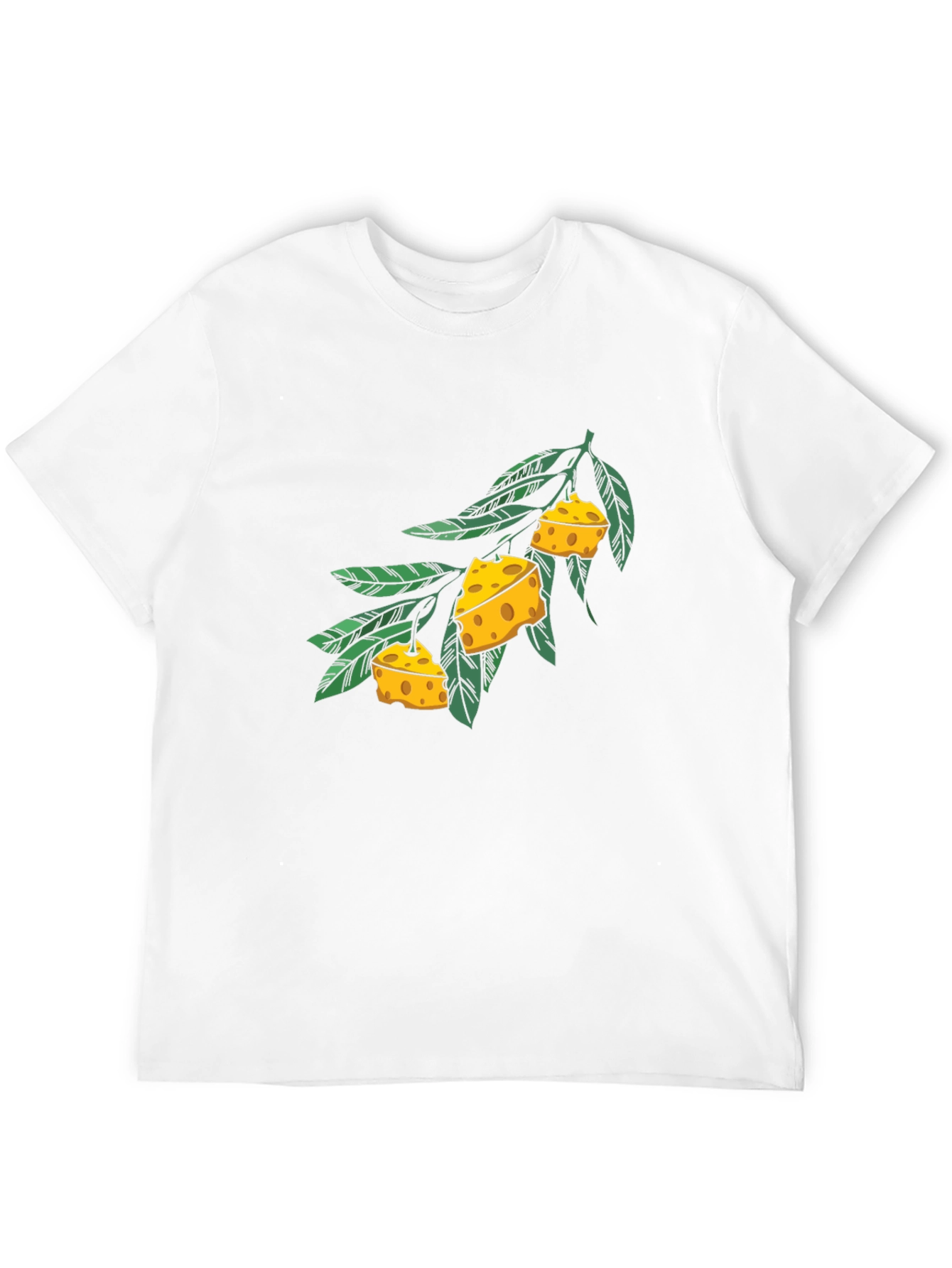 Cheese Branch Graphic Black T-Shirt