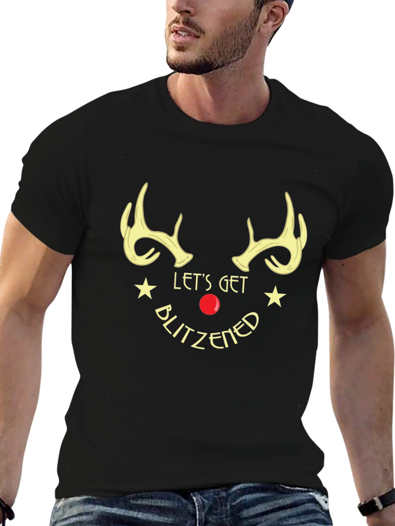 Lets Get Blitzened Holiday Graphic Tee